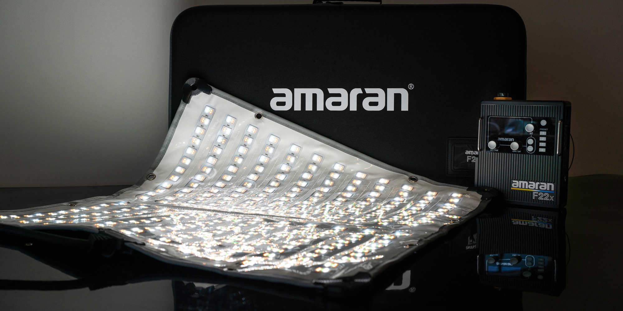 Lampa LED Amaran F22x - V-mount - Bezpieczny transport
