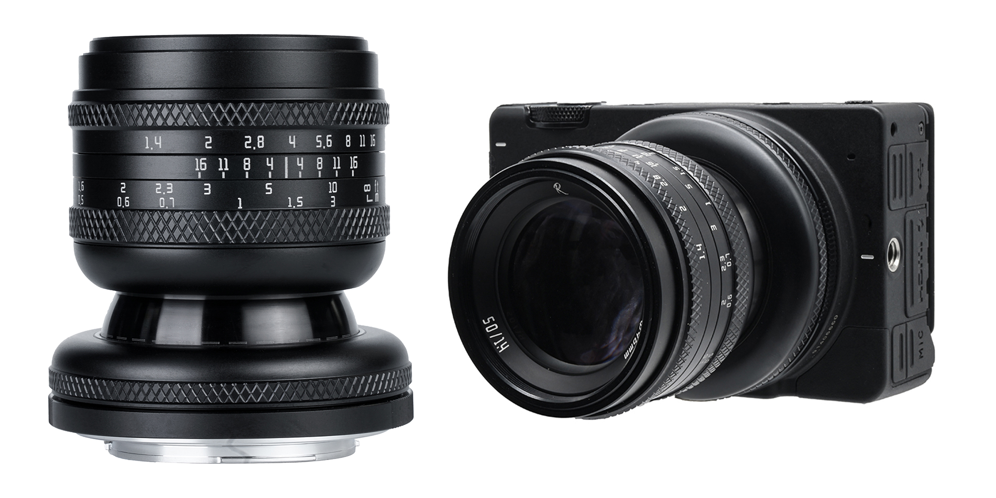 Obiektyw AstrHori MF 50 mm f/1,4 Full-frame Tilt do Sony E