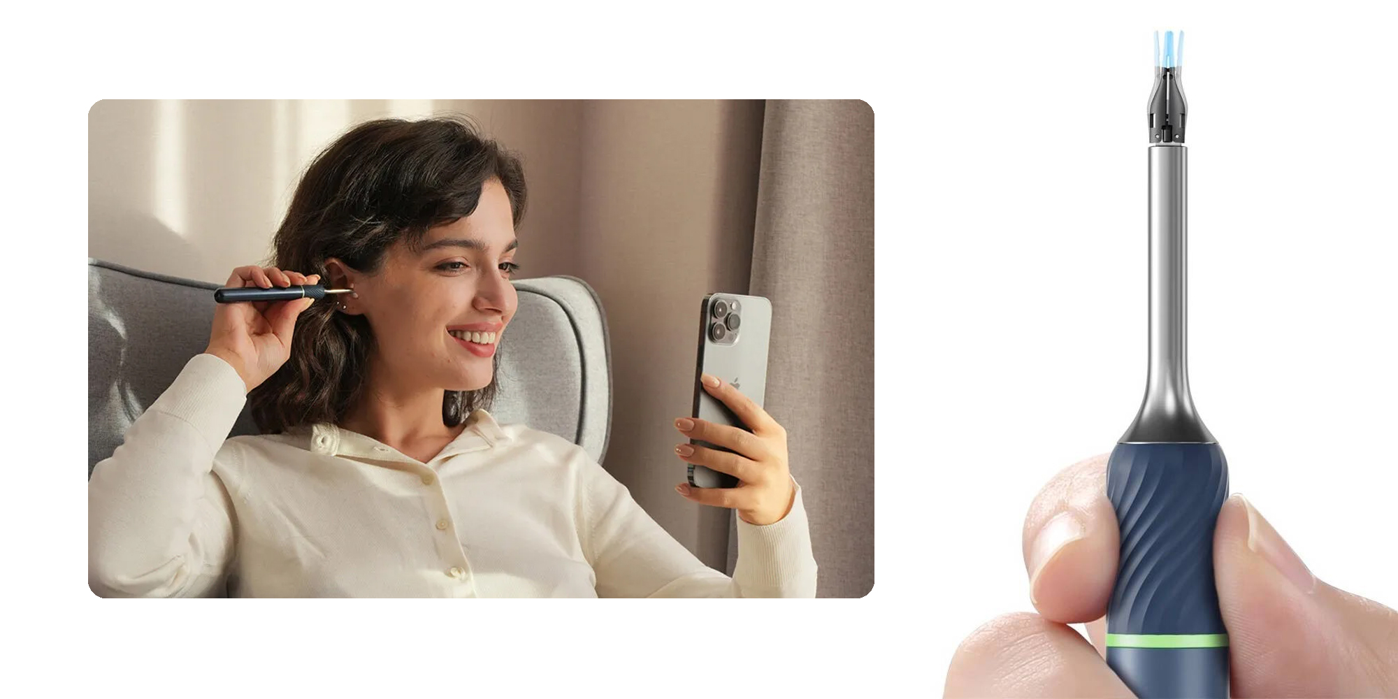 Urządzenie do czyszczenia uszu Bebird Note5 Pro - białe