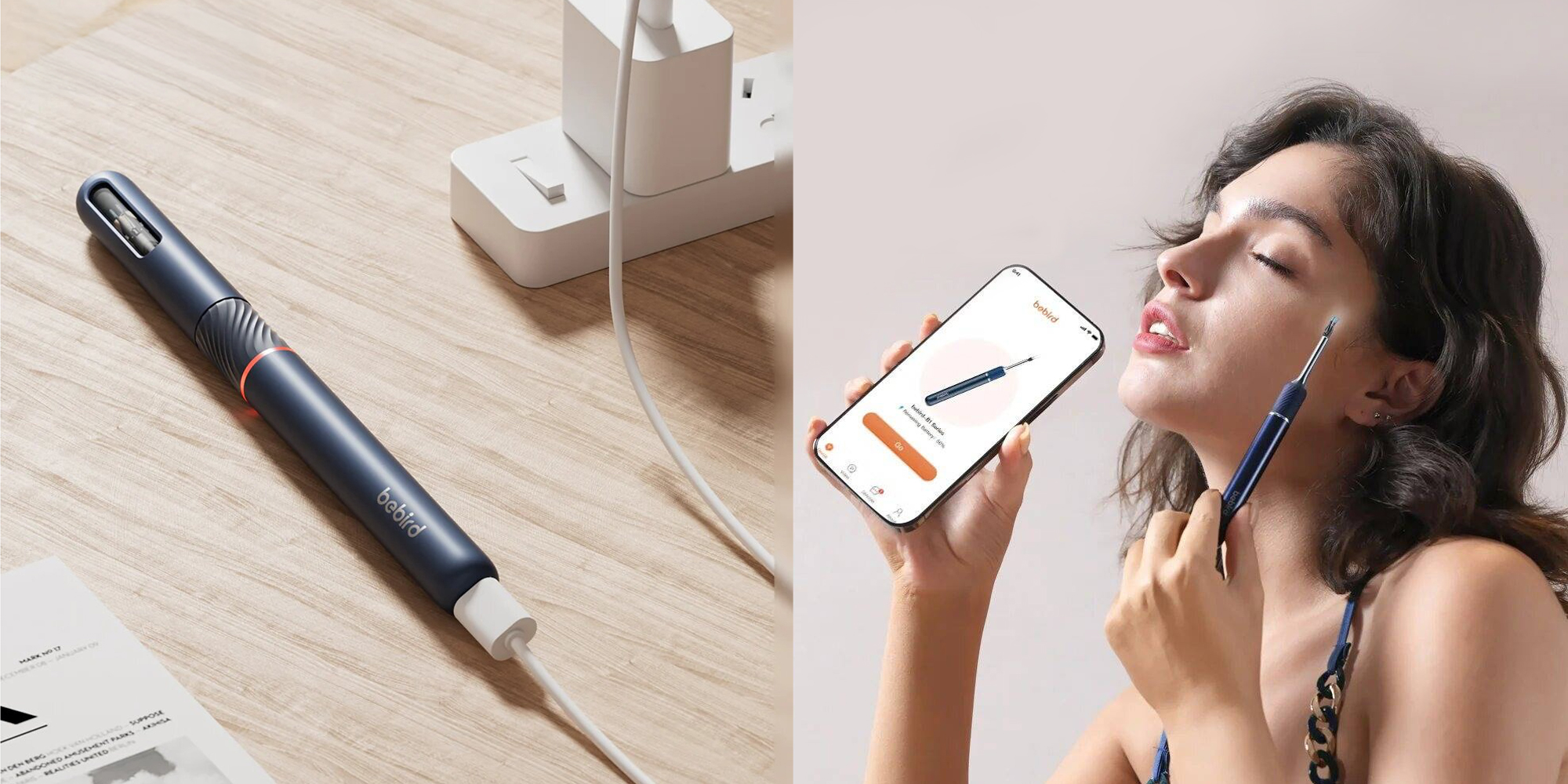 Urządzenie do czyszczenia uszu Bebird Note5 Pro - białe