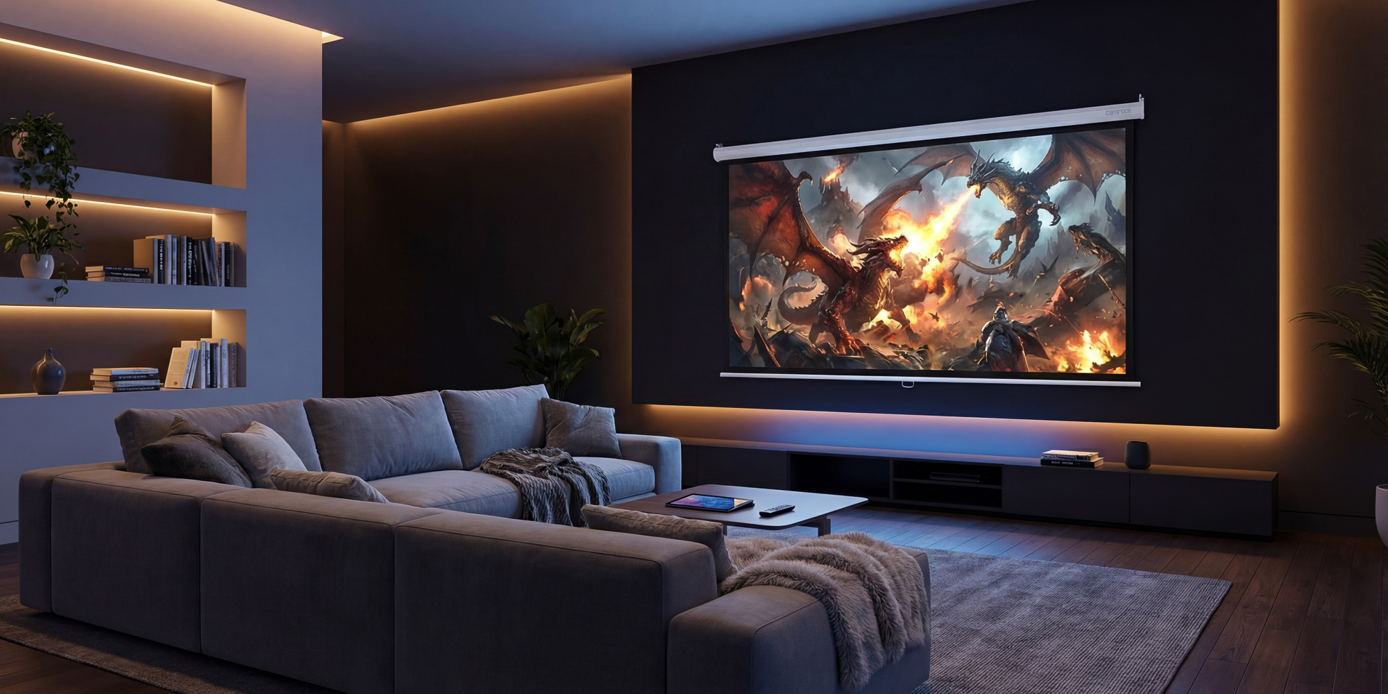 Ekran projekcyjny ścienny Camrock Matte W 60