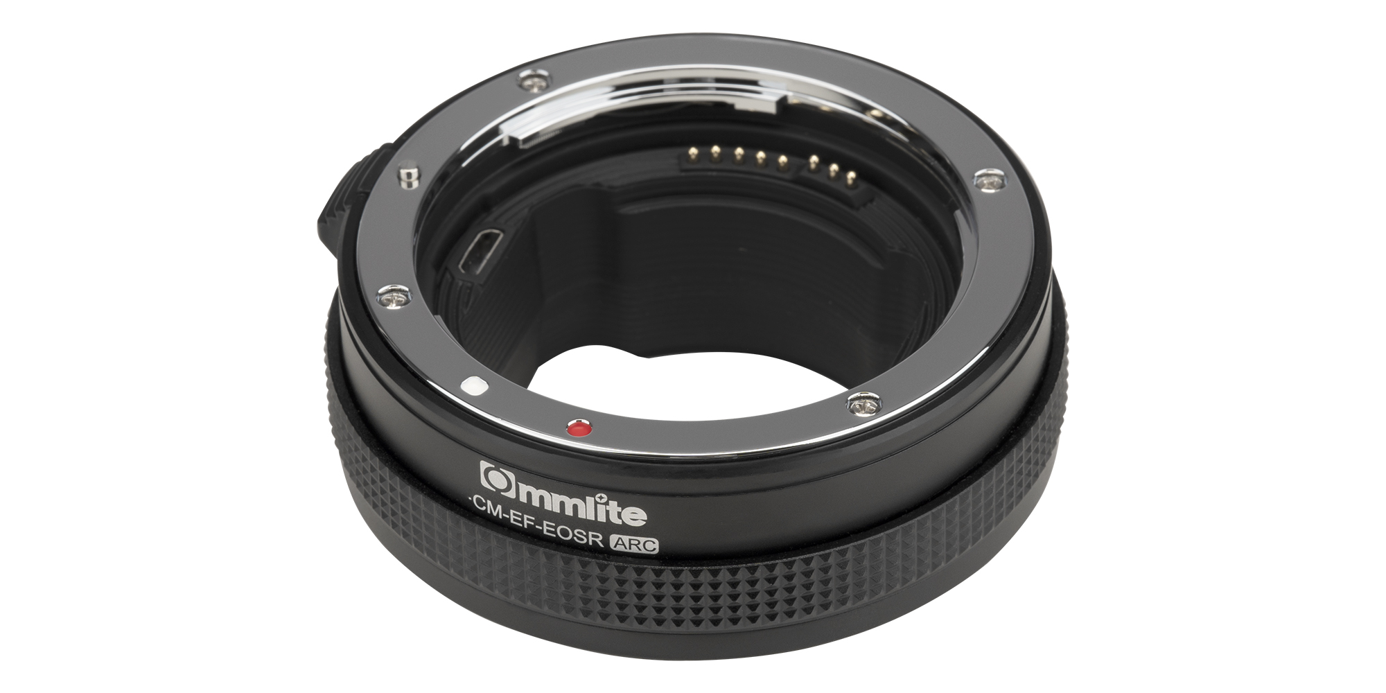 Commlite CM-EF-EOSR ARC Bajonettadapter - Canon EF _ Canon RF mit Funktionsring - Kompatibel mit Autofokussystemen