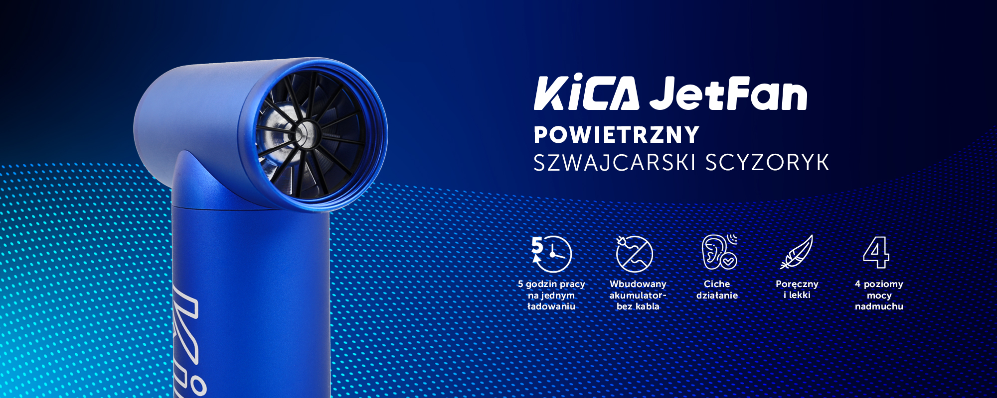 Dmuchawa wielofunkcyjna FeiyuTech KiCA JetFan - szara