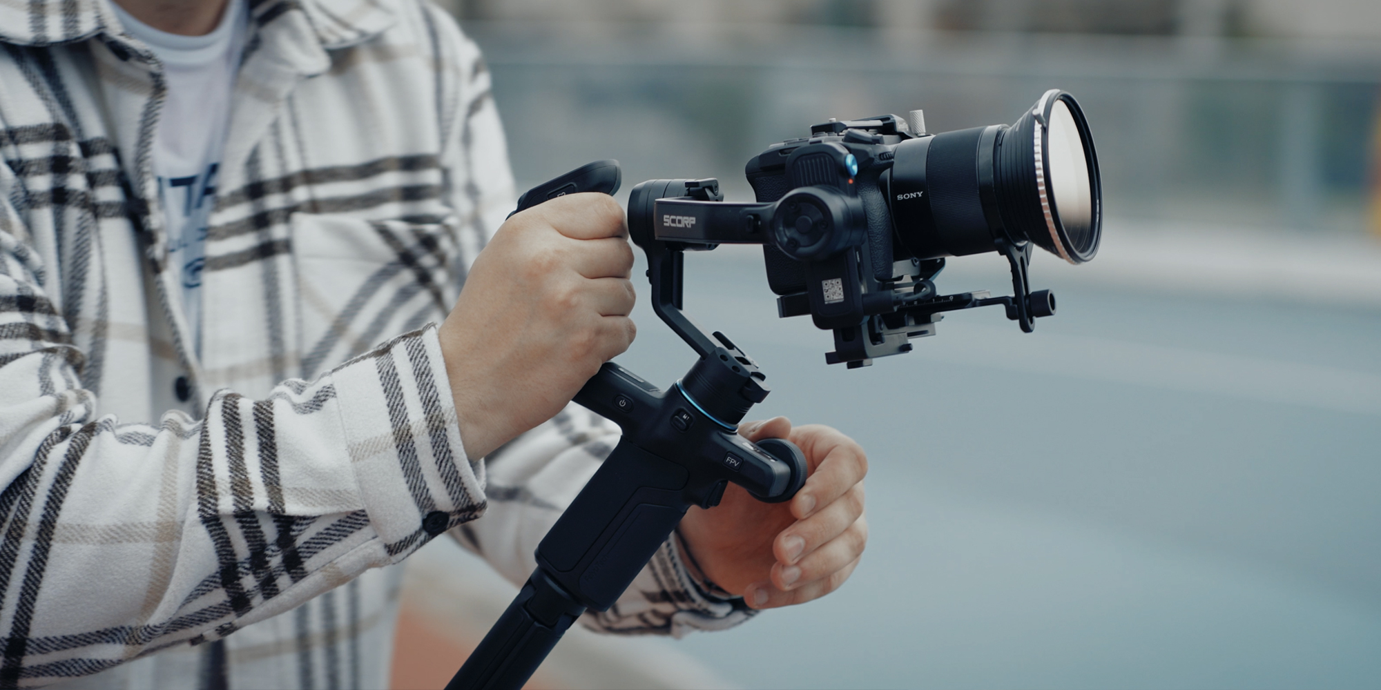 width=100% Gimbal ręczny FeiyuTech Scorp mini 3 do smartfonów