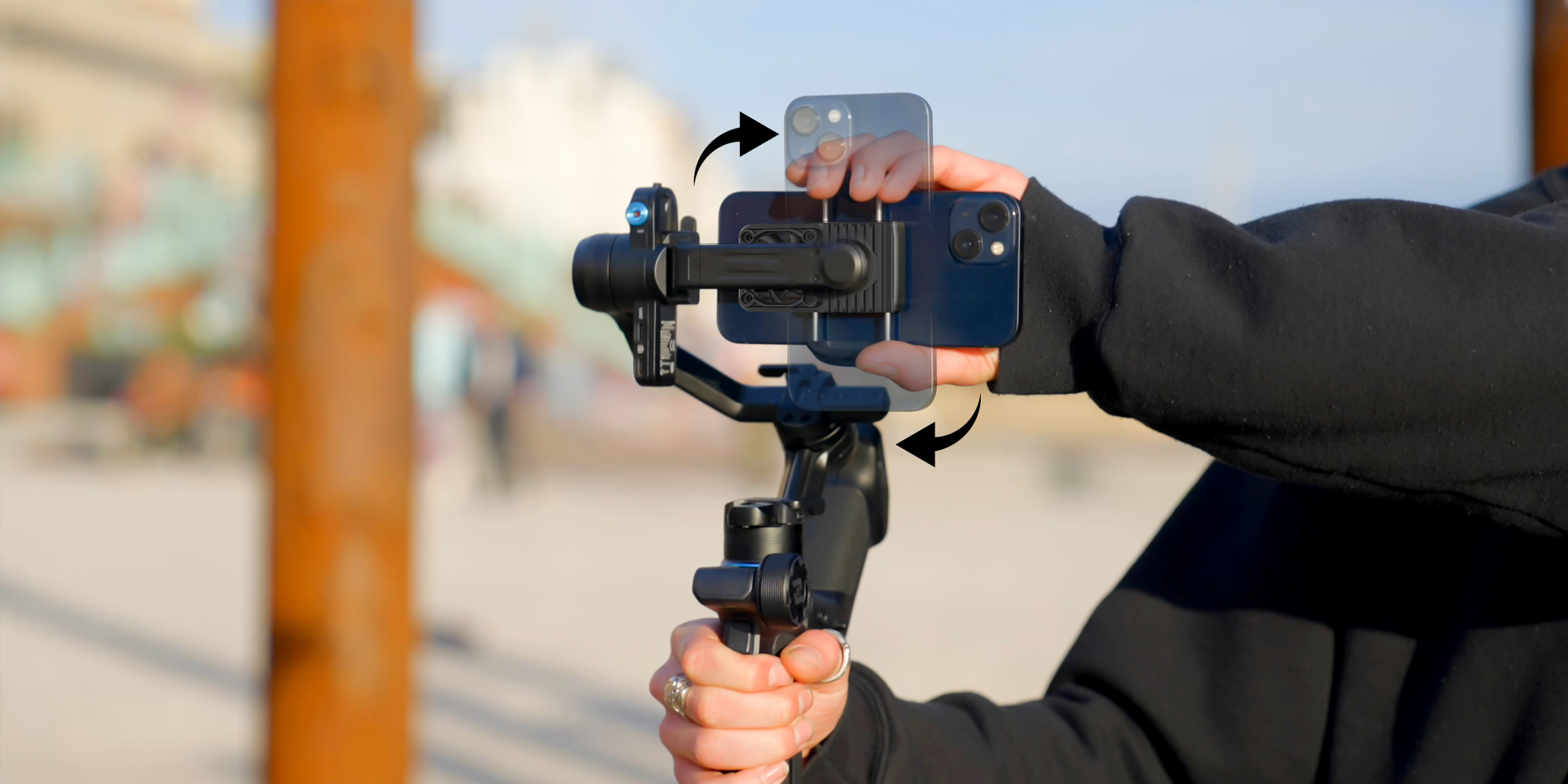 width=100% Gimbal ręczny FeiyuTech Scorp mini 3 do smartfonów