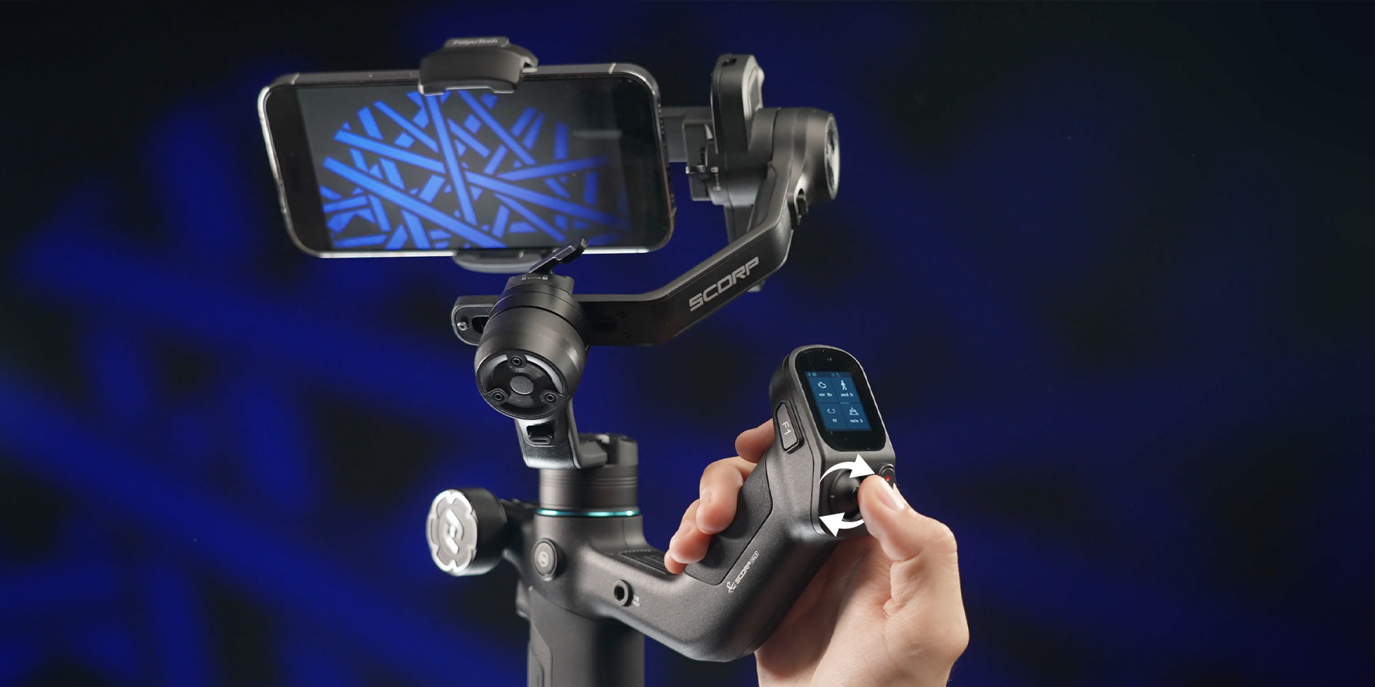 width=100% Gimbal ręczny FeiyuTech Scorp mini 3 do smartfonów