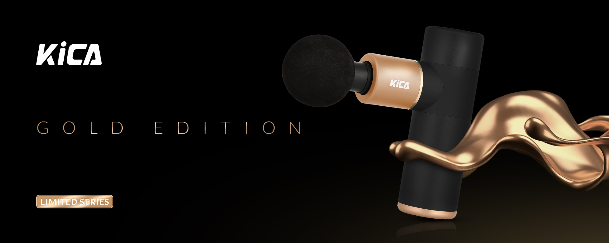 Masażer wibracyjny FeiyuTech KiCA Gold Edition - czarny