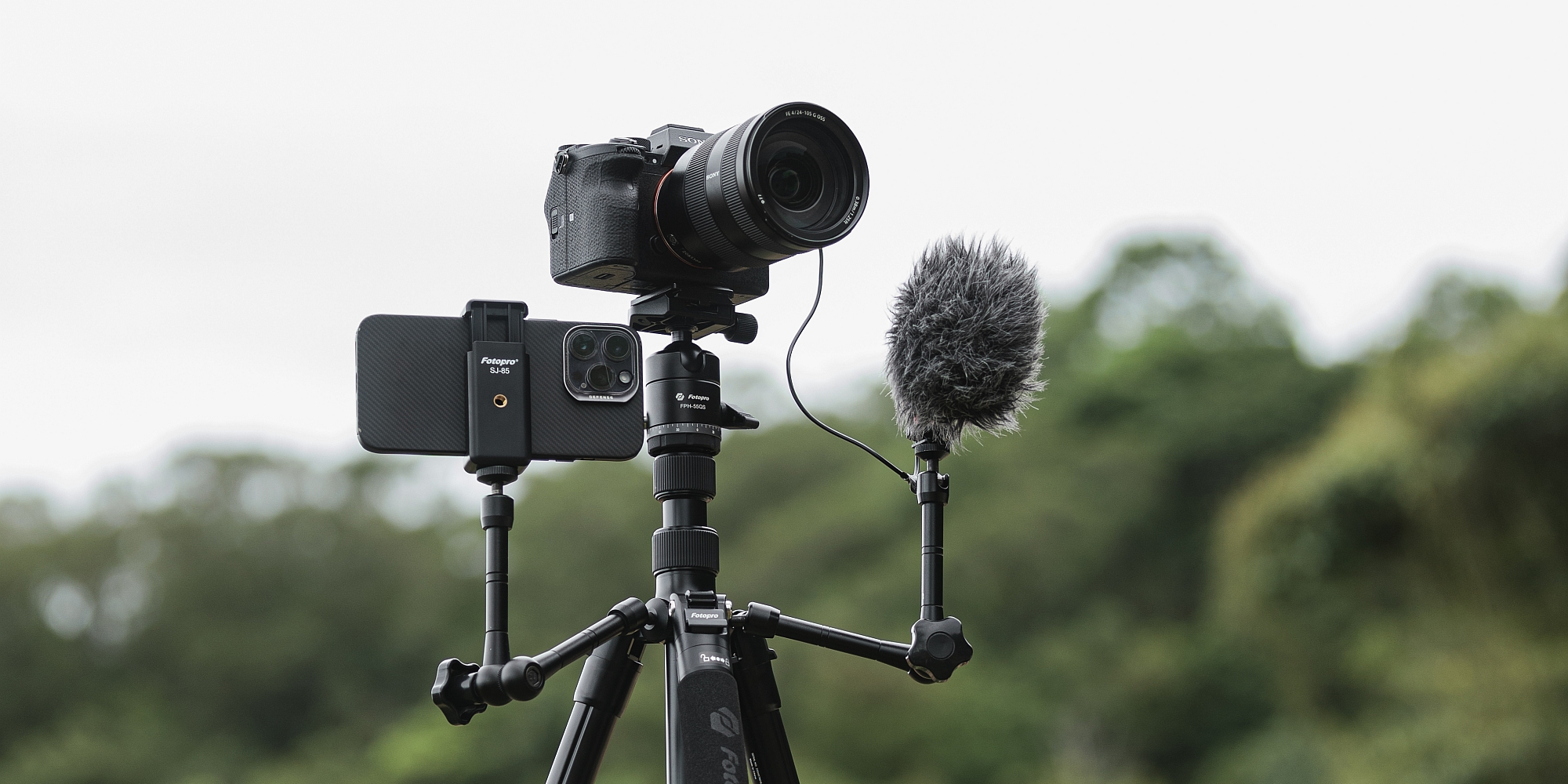 Statyw Fotopro A4i Video z głowicą MH-2A