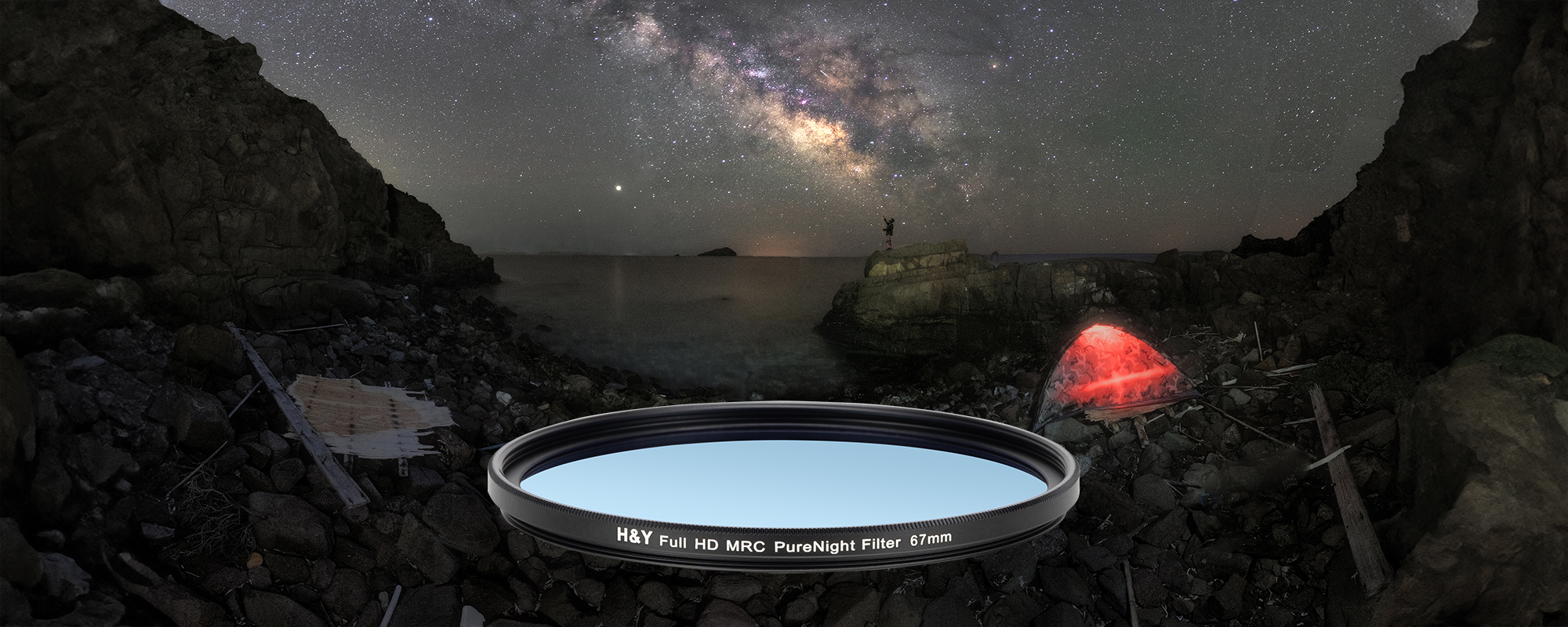 Filtr kołowy H&Y HD MRC do fotografii nocnej - 67 mm