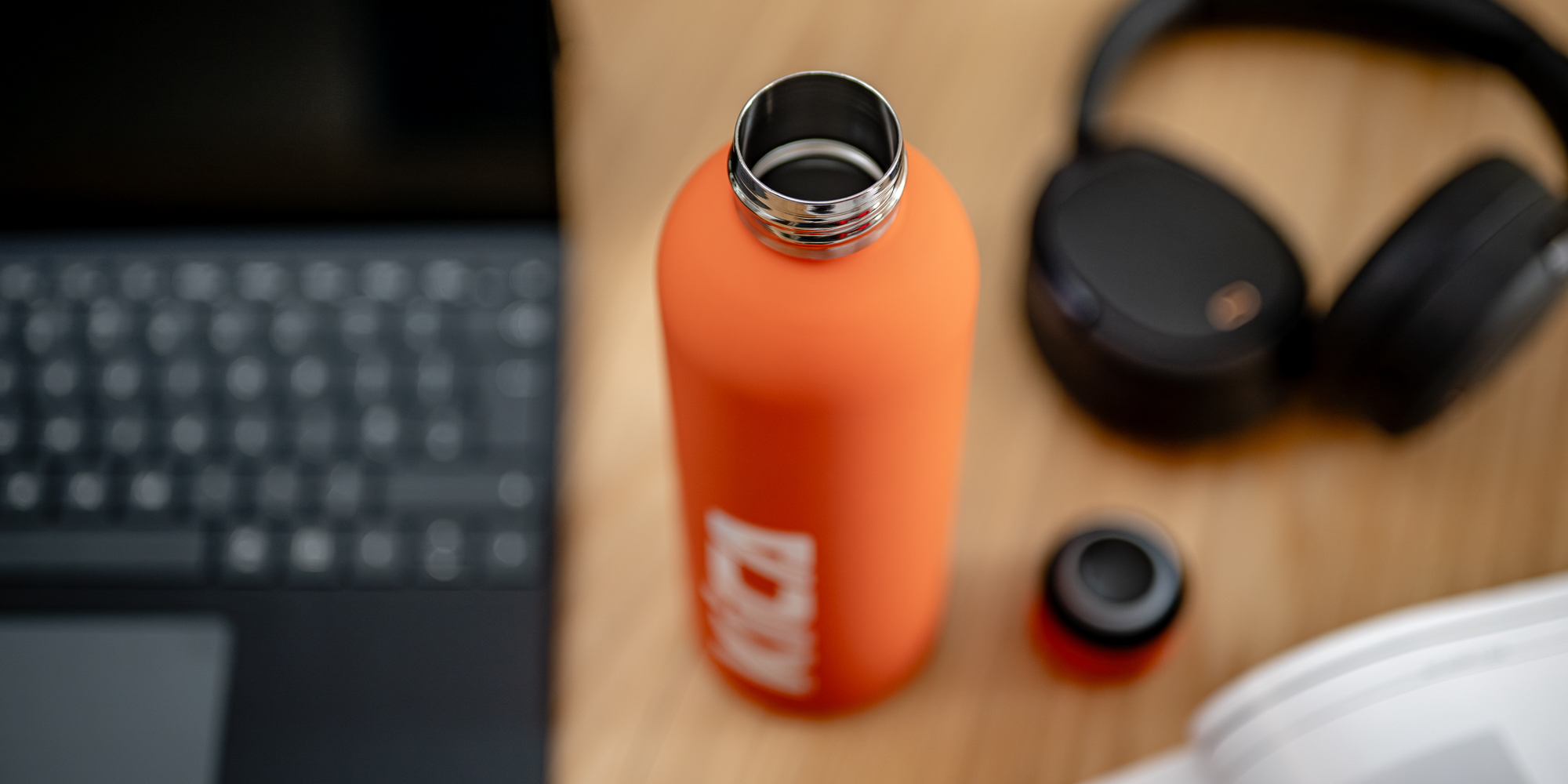 Butelka stalowa KiCA Active 500 ml - czarna