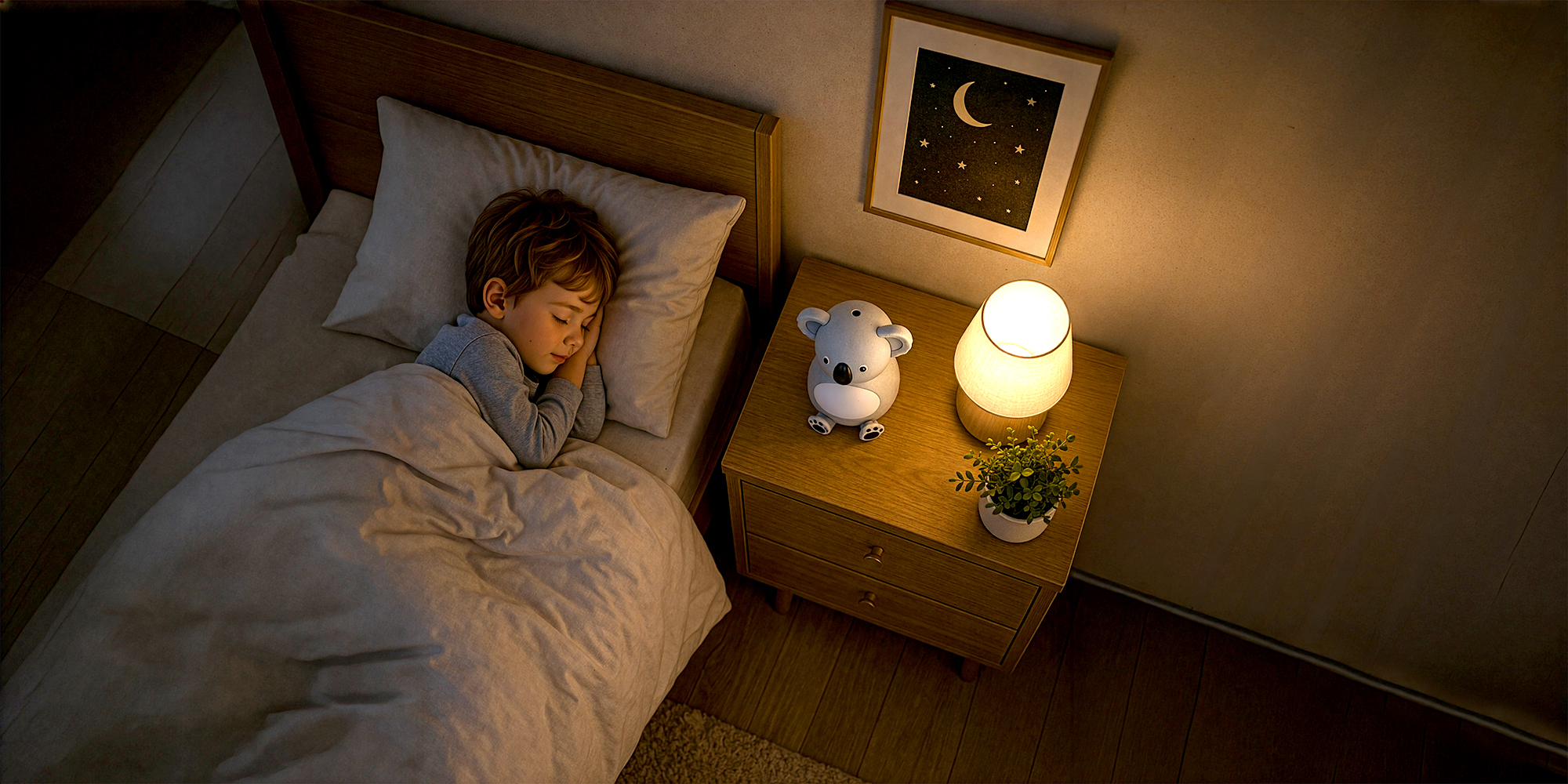 Dyfuzor zapachowy dla dzieci Humanas Dream Koala - szary