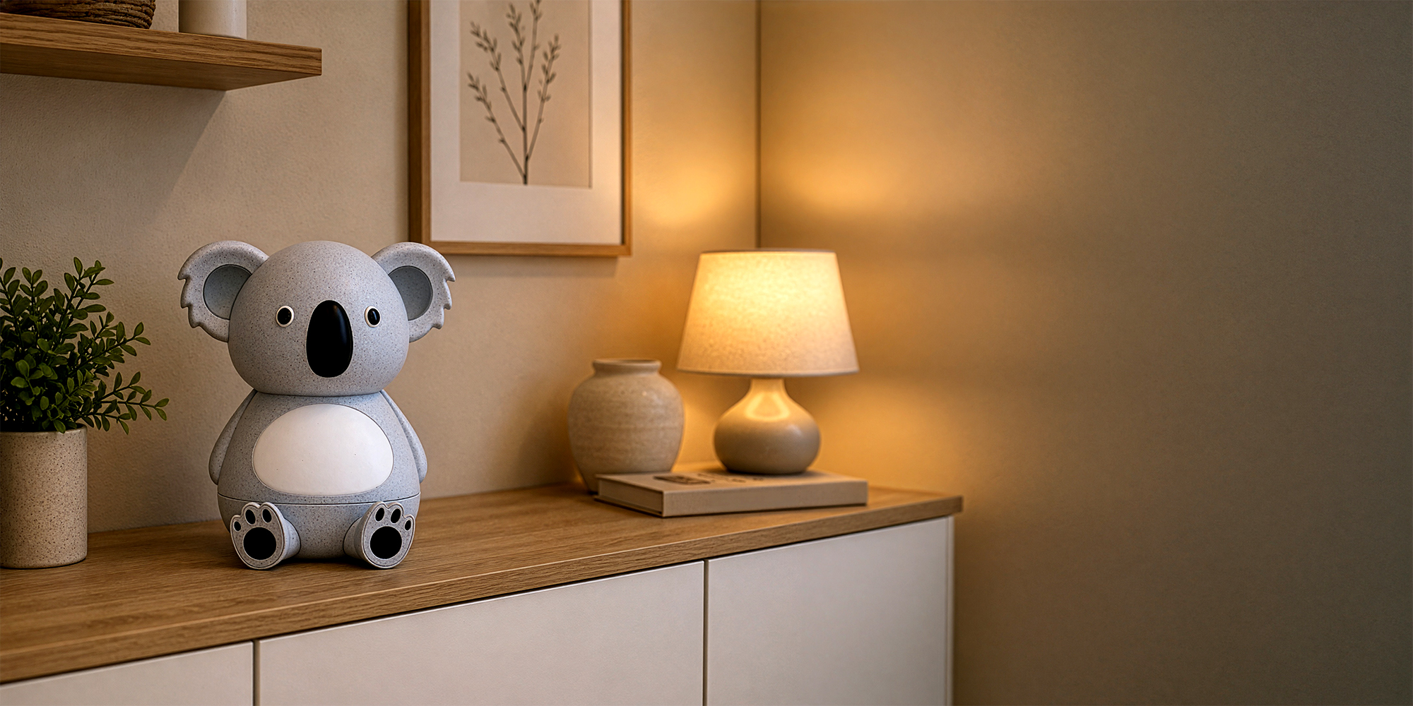 Dyfuzor zapachowy dla dzieci Humanas Dream Koala - szary