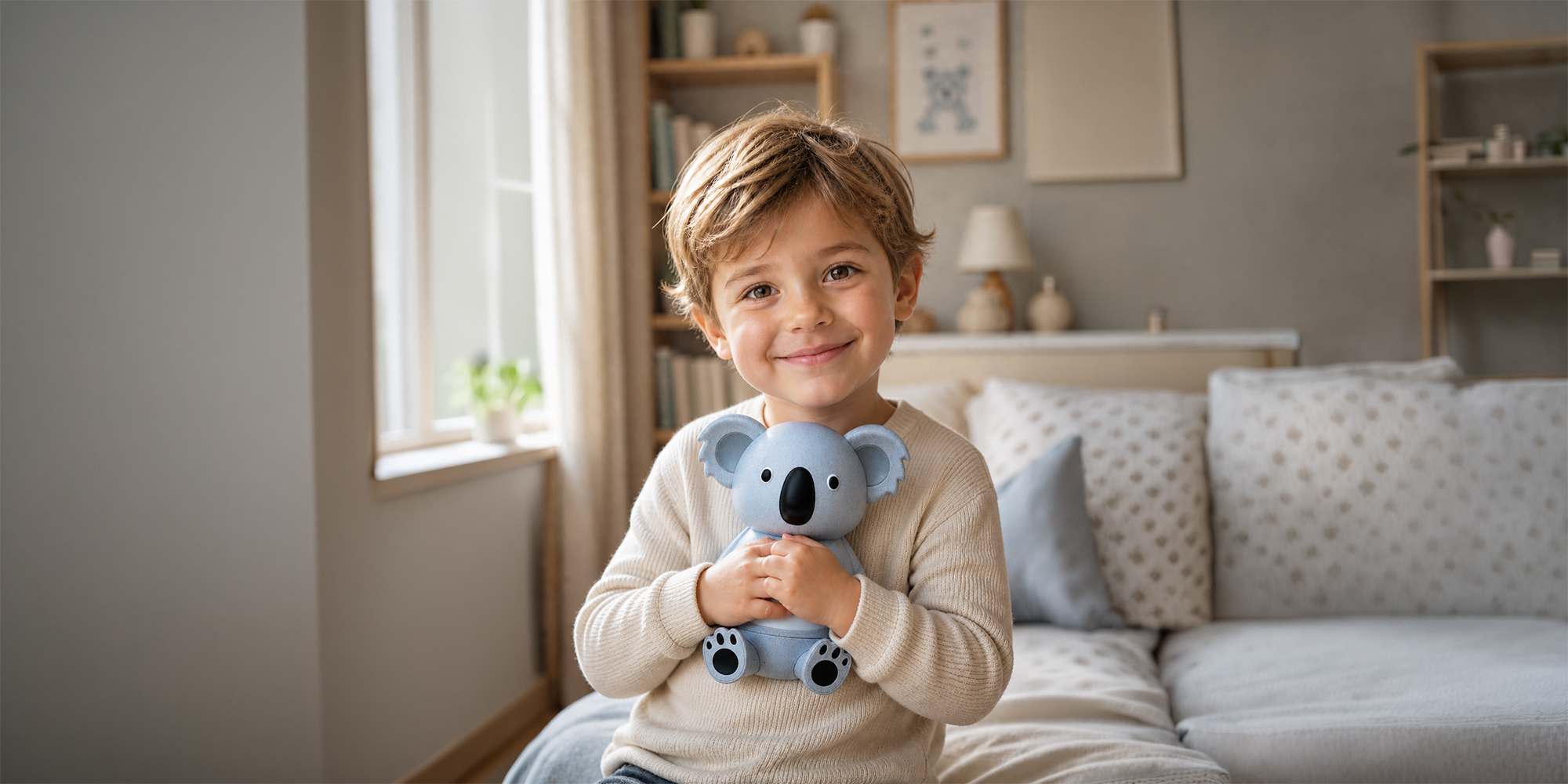 Dyfuzor zapachowy dla dzieci Humanas Dream Koala - szary