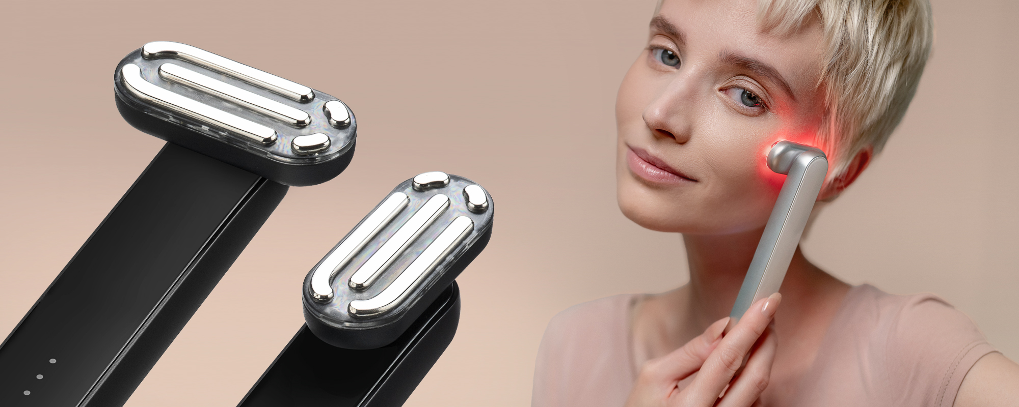 Kobieta używająca masażera Humanas Aurora