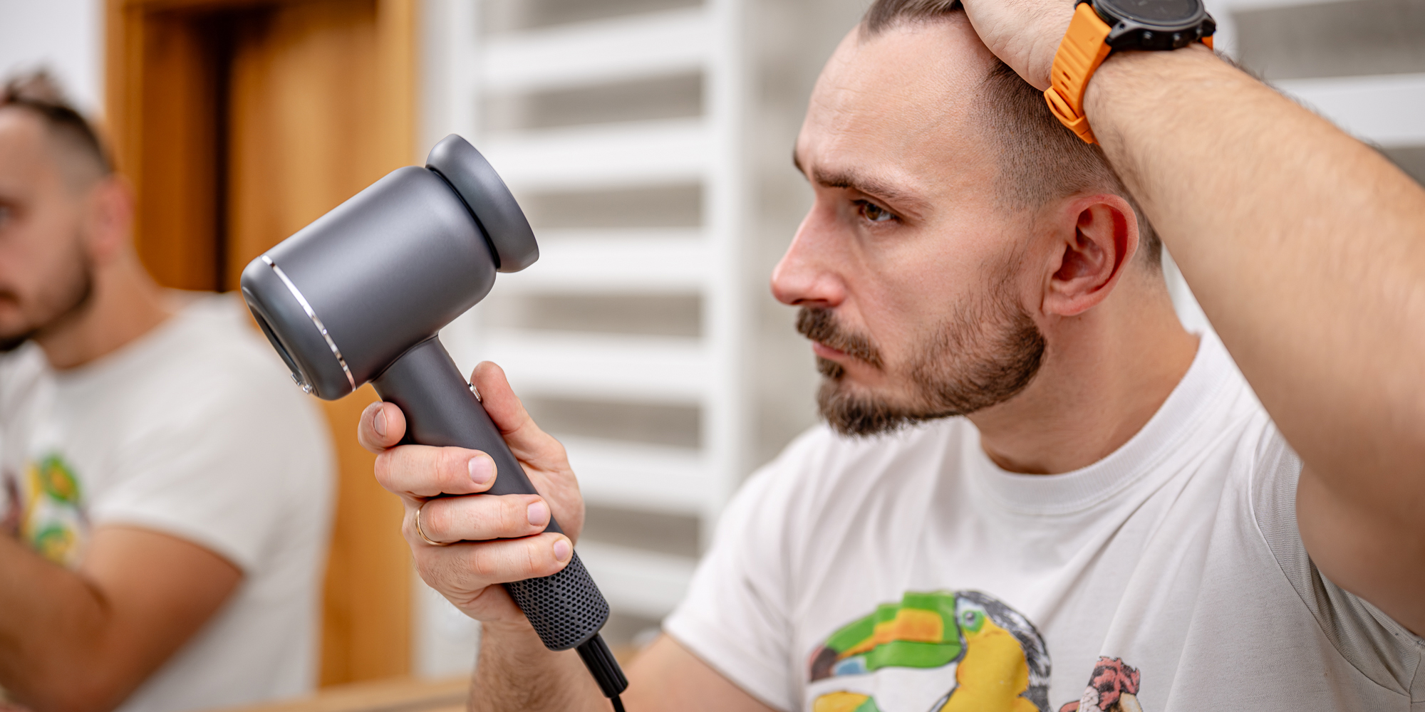 Suszarka do włosów z funkcją jonizowania Humanas AirTouch HD-AT06 - szara