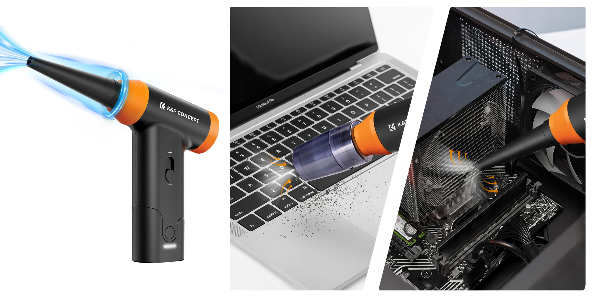 Dmuchawa wielofunkcyjna K&F Concept 14w1 - Dmuchawa i odkurzacz w jednym urządzeniu