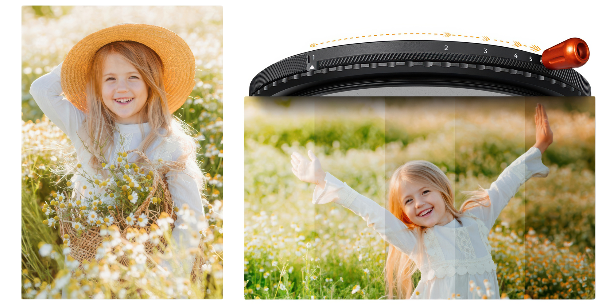 Grafika - Filtr K&F Concept Nano-X CPL & Fader ND2-32 & Black Mist 1_4 - Precyzyjna kontrola ekspozycji