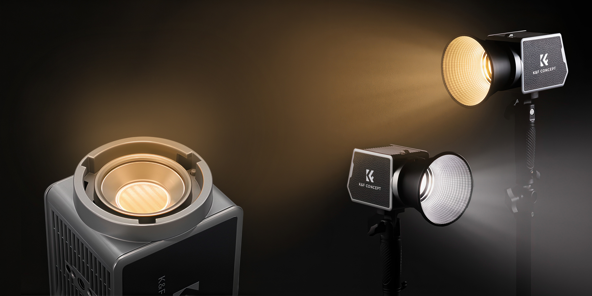 Lampa LED K&F Concept PL-60B - WB (2700 K - 6500 K) - Kompaktowe wymiary i aż 60 W mocy