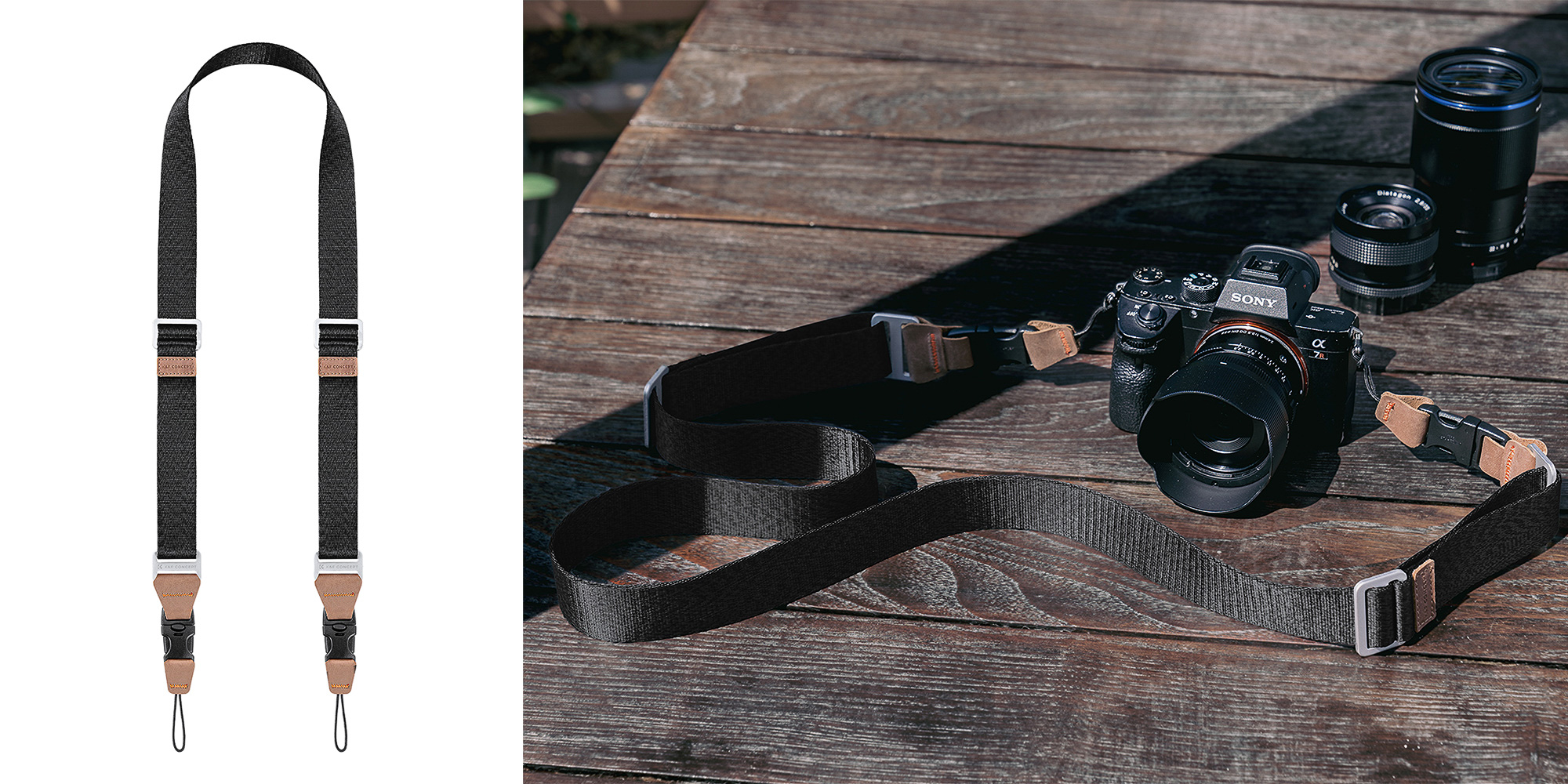 Pasek do aparatu K&F Concept Alpha Strap - czarny