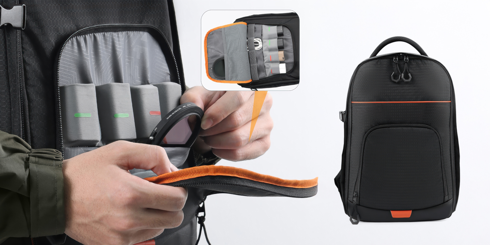 Plecak fotograficzny K&F Concept Nature Wander 05 18 l - czarny - Laptop, tablet i drobne akcesoria
