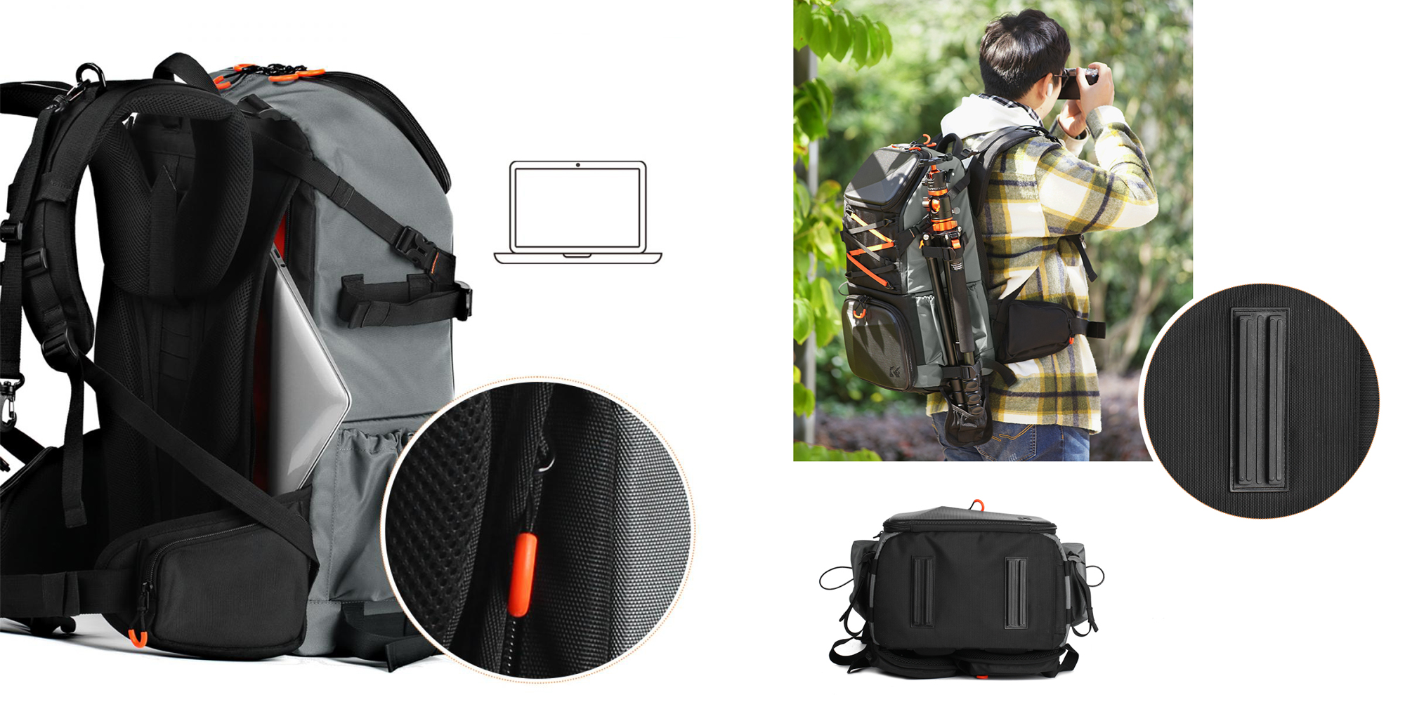 Plecak fotograficzny K&F Concept Star Wander 03 32 l - czarny