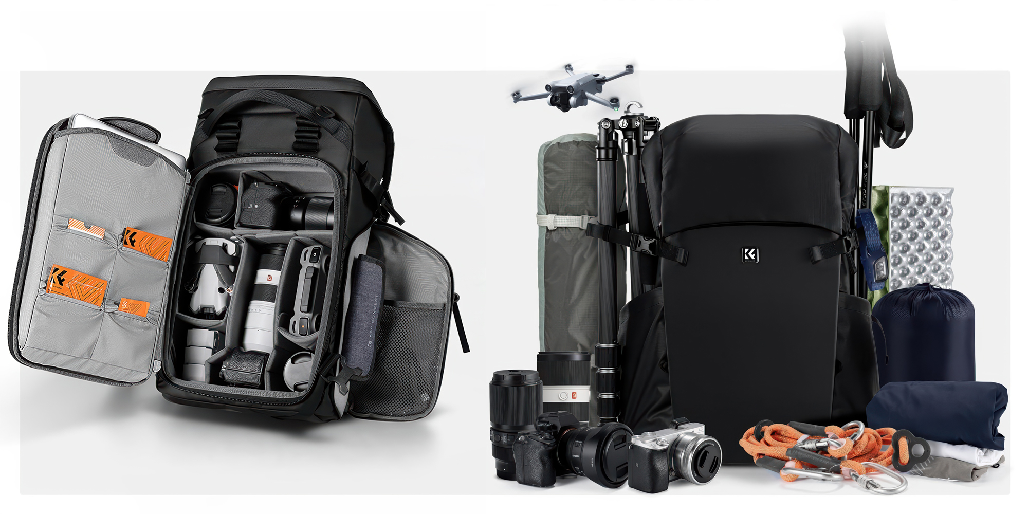 Plecak fotograficzny K&F Concept Star Wander 04 30 l - czarny