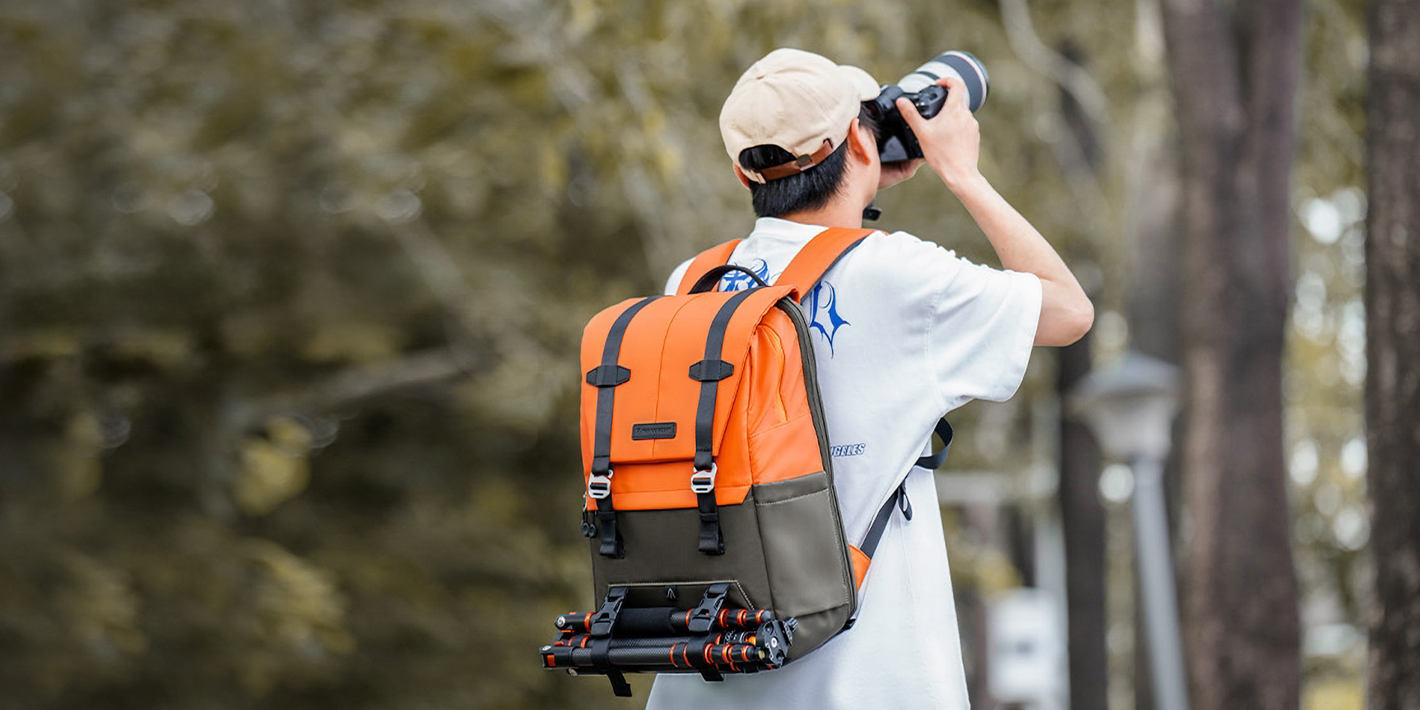 Plecak fotograficzny K&F Concept Urban Wander 20 l - pomarańczowy