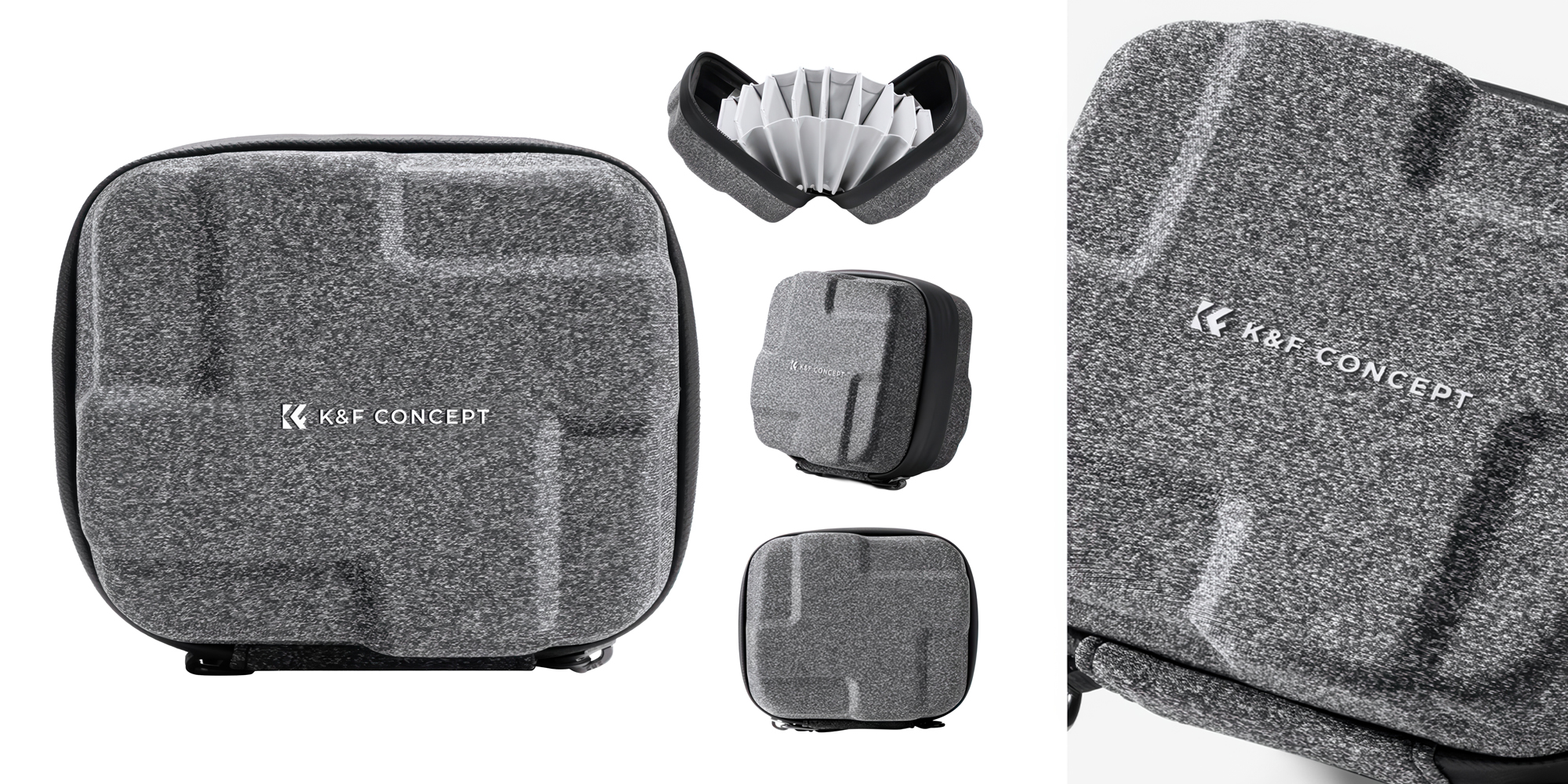 Pokrowiec na filtry K&F Concept Hard Shell Filter Case - 95 mm - Miękka wyściółka