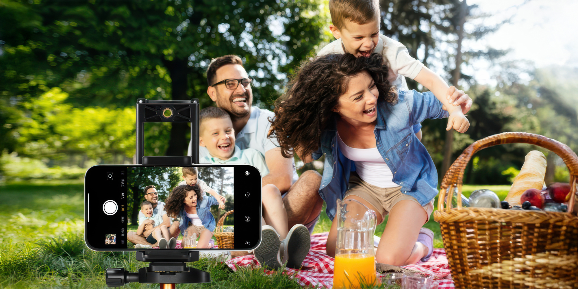Statyw K&F Concept S255A3 z głowicą kulową BH-36 i uchwytem na telefon - 2 płytki szybkiego montażu