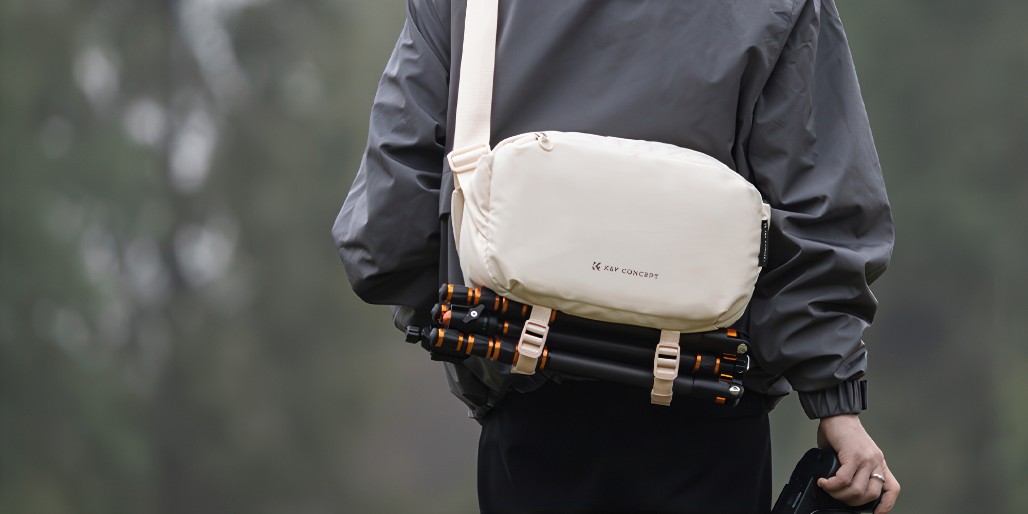 Torba fotograficzna K&F Concept Alpha Sling Bag 10 l - beżowa - Bezpieczny transport