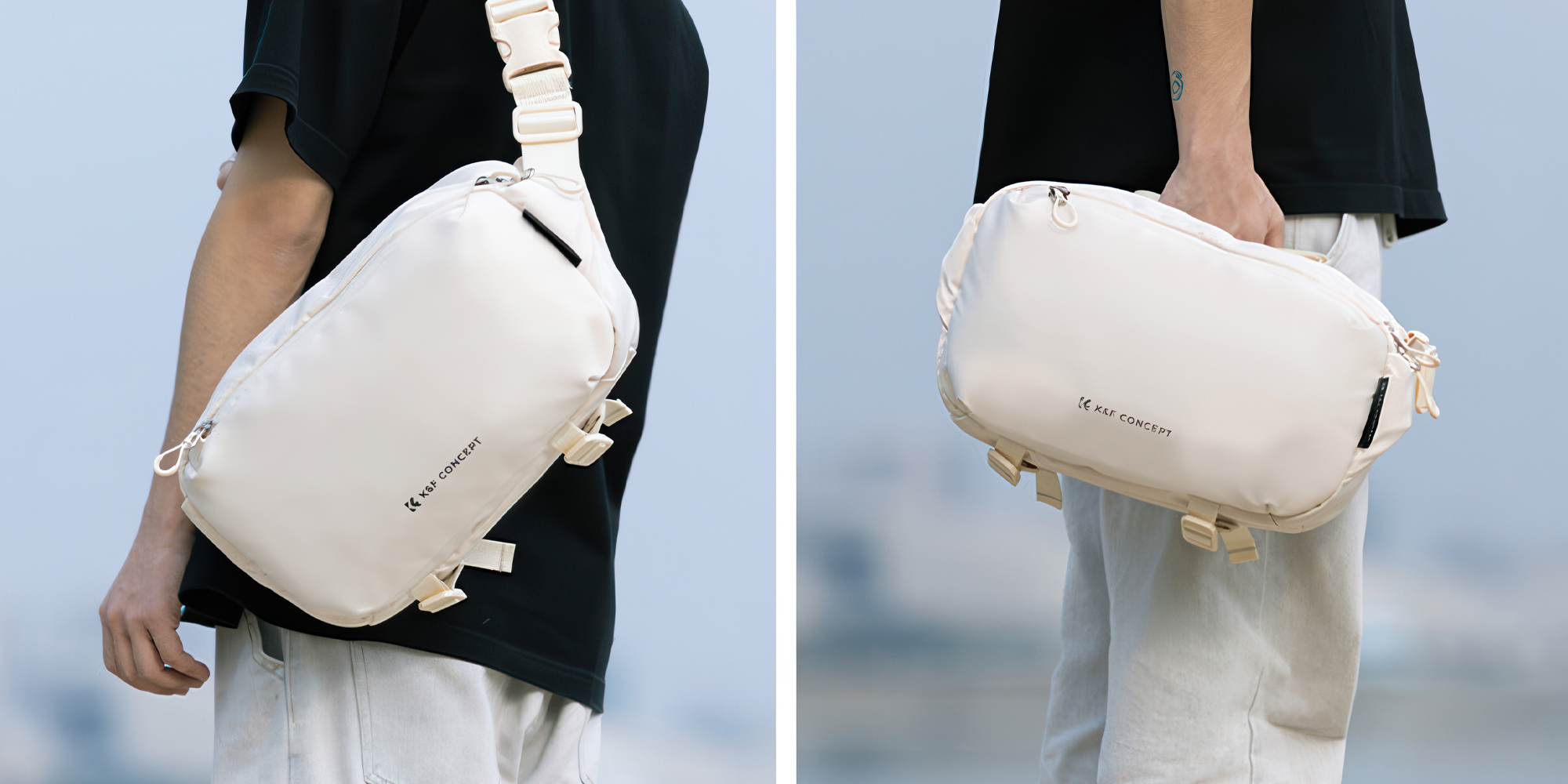 Torba fotograficzna K&F Concept Alpha Sling Bag 10 l - beżowa - Noś tak, jak lubisz!