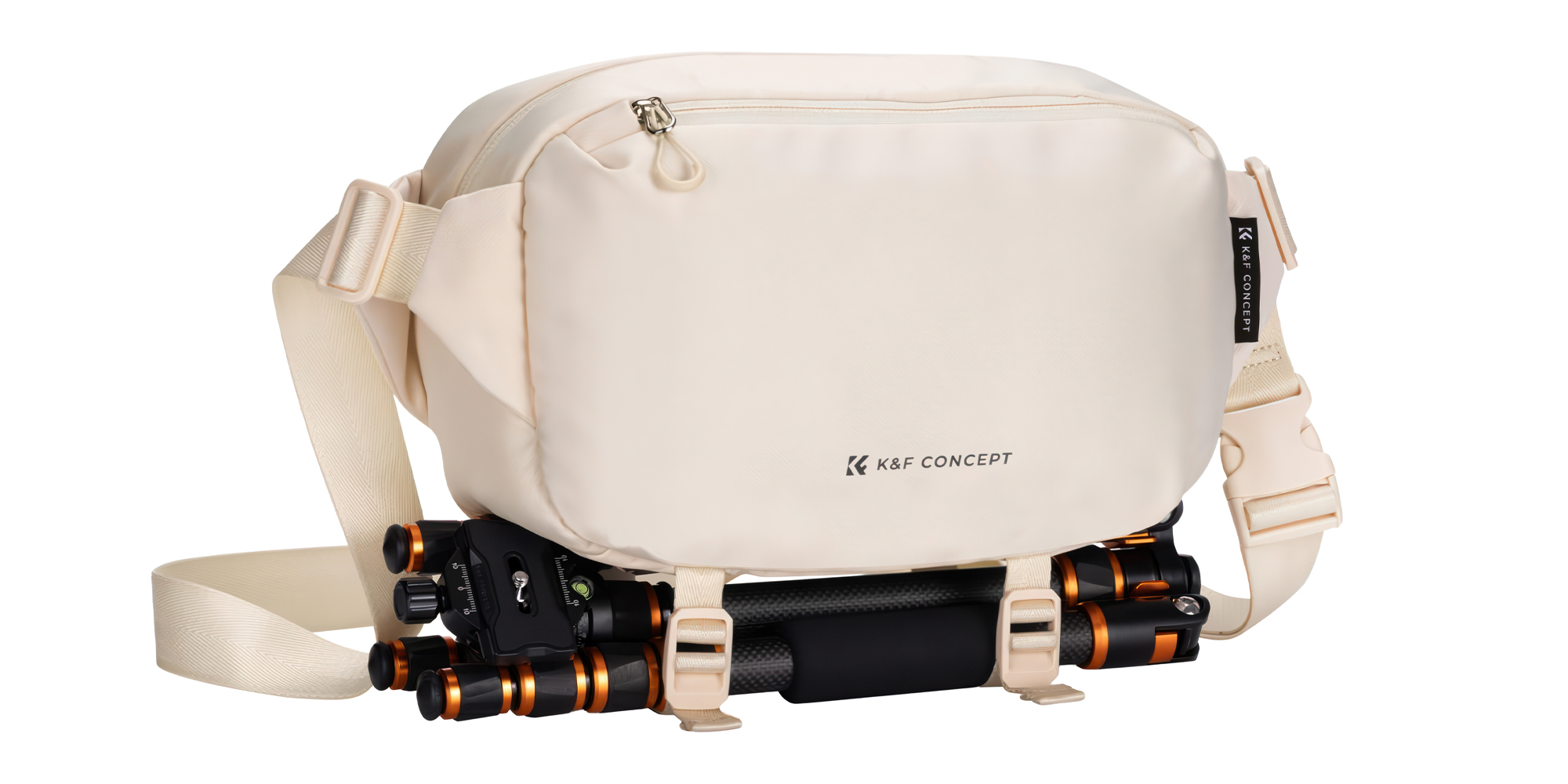 Torba fotograficzna K&F Concept Alpha Sling Bag 10 l - beżowa