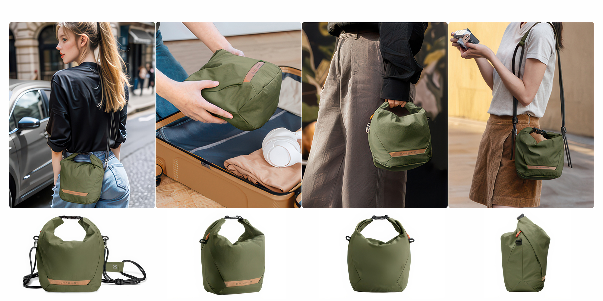 Torba fotograficzna K&F Concept Urban Wander Sling U11 5 l - zielona - Dopracowana w każdym calu