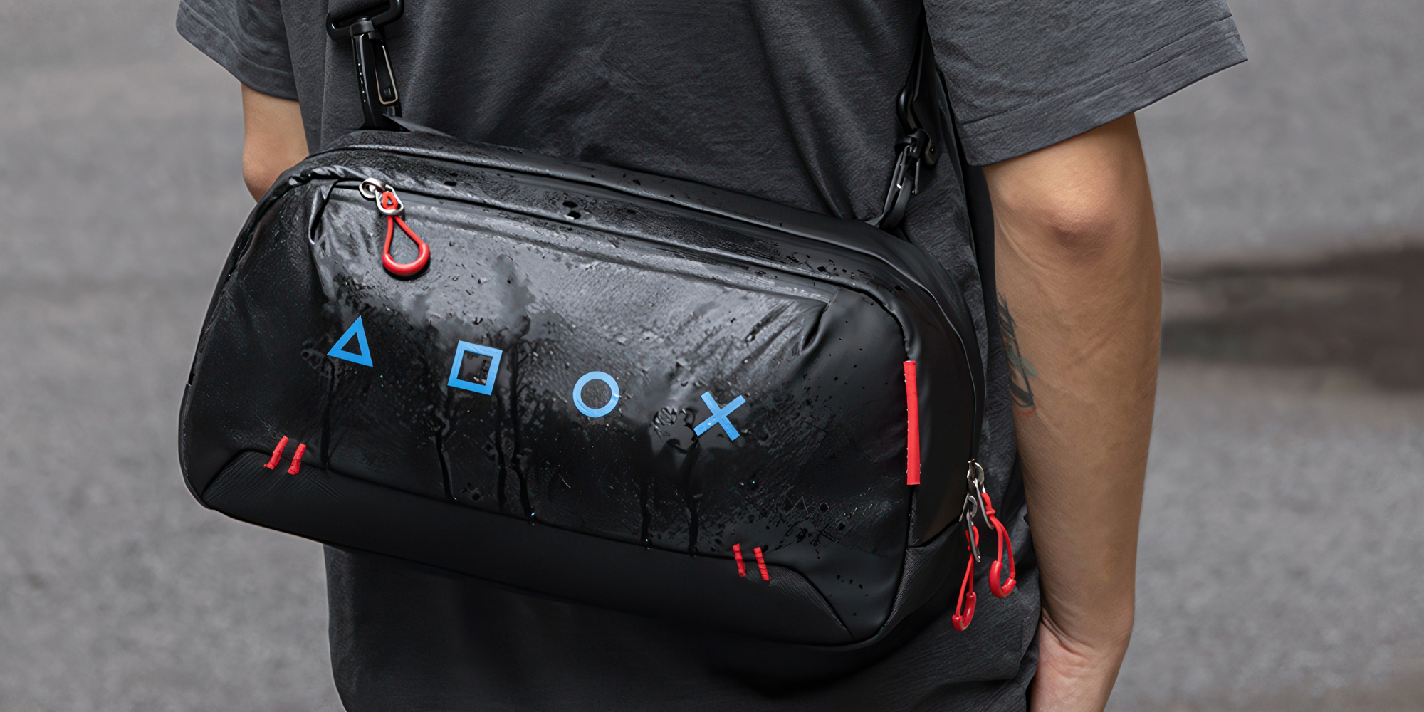 Torba na ramię K&F Concept Urban Wander 16 5 l - niebiesko-czarna - Skuteczna ochrona w każdej sytuacji