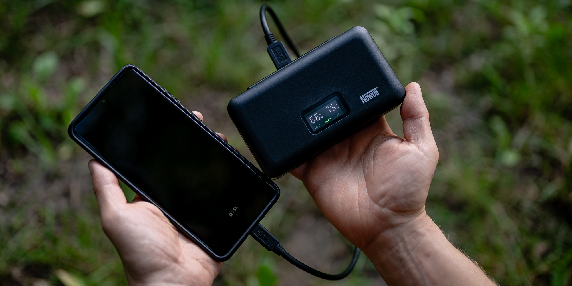 Ładowarka dwukanałowa Newell LCD-PB-SD do akumulatorów BLN-1 do Olympus