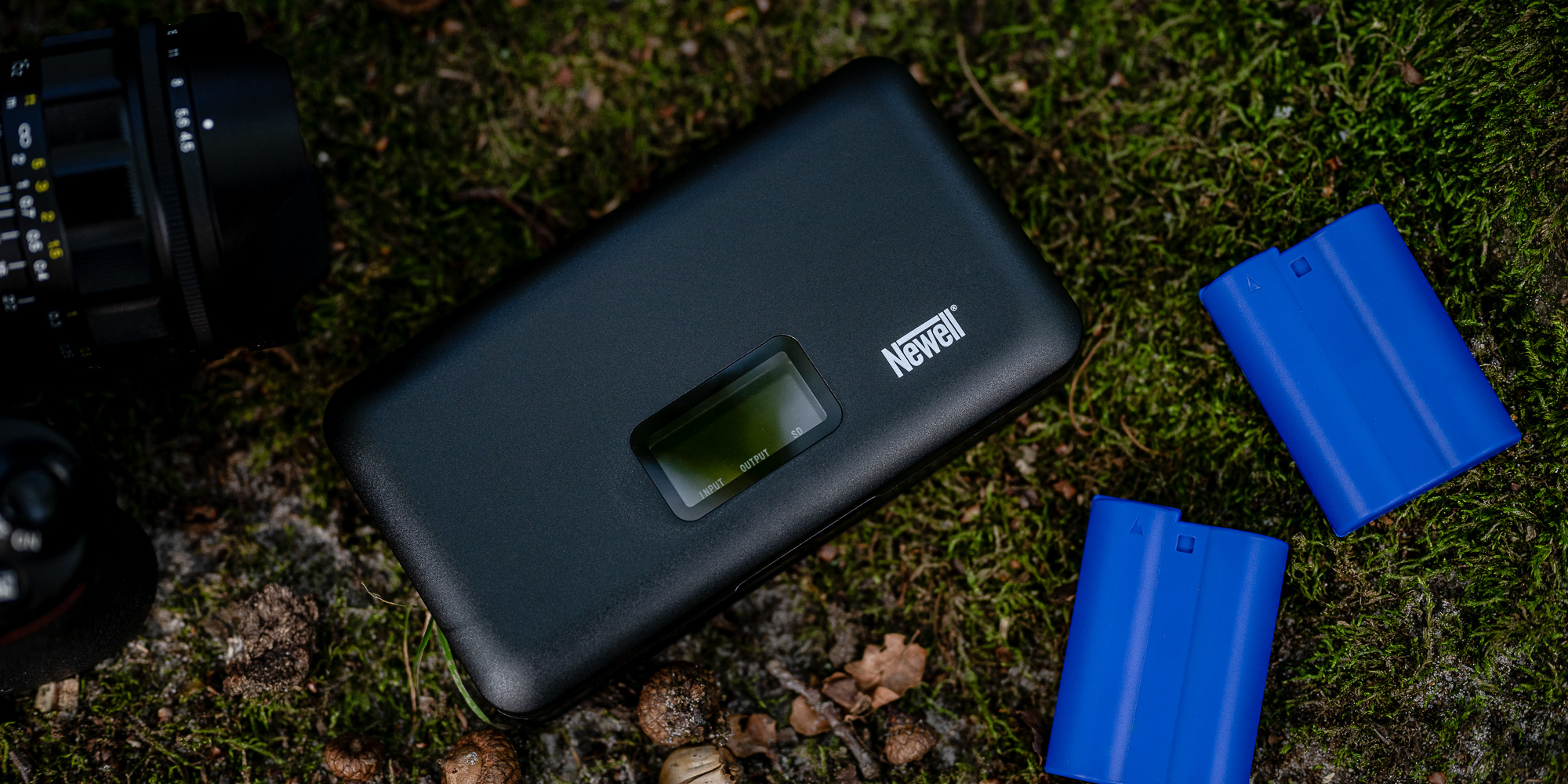 Ładowarka dwukanałowa Newell LCD-PB-SD do akumulatorów BLS-5 do Olympus