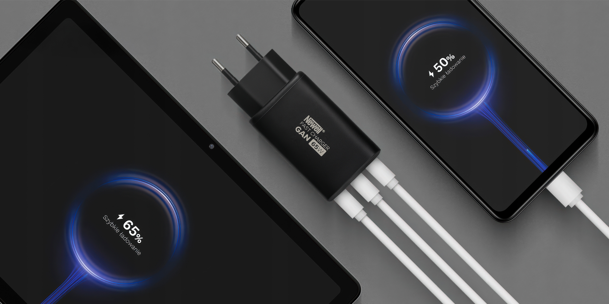 Ładowarka sieciowa Newell GaN 65 W - EU