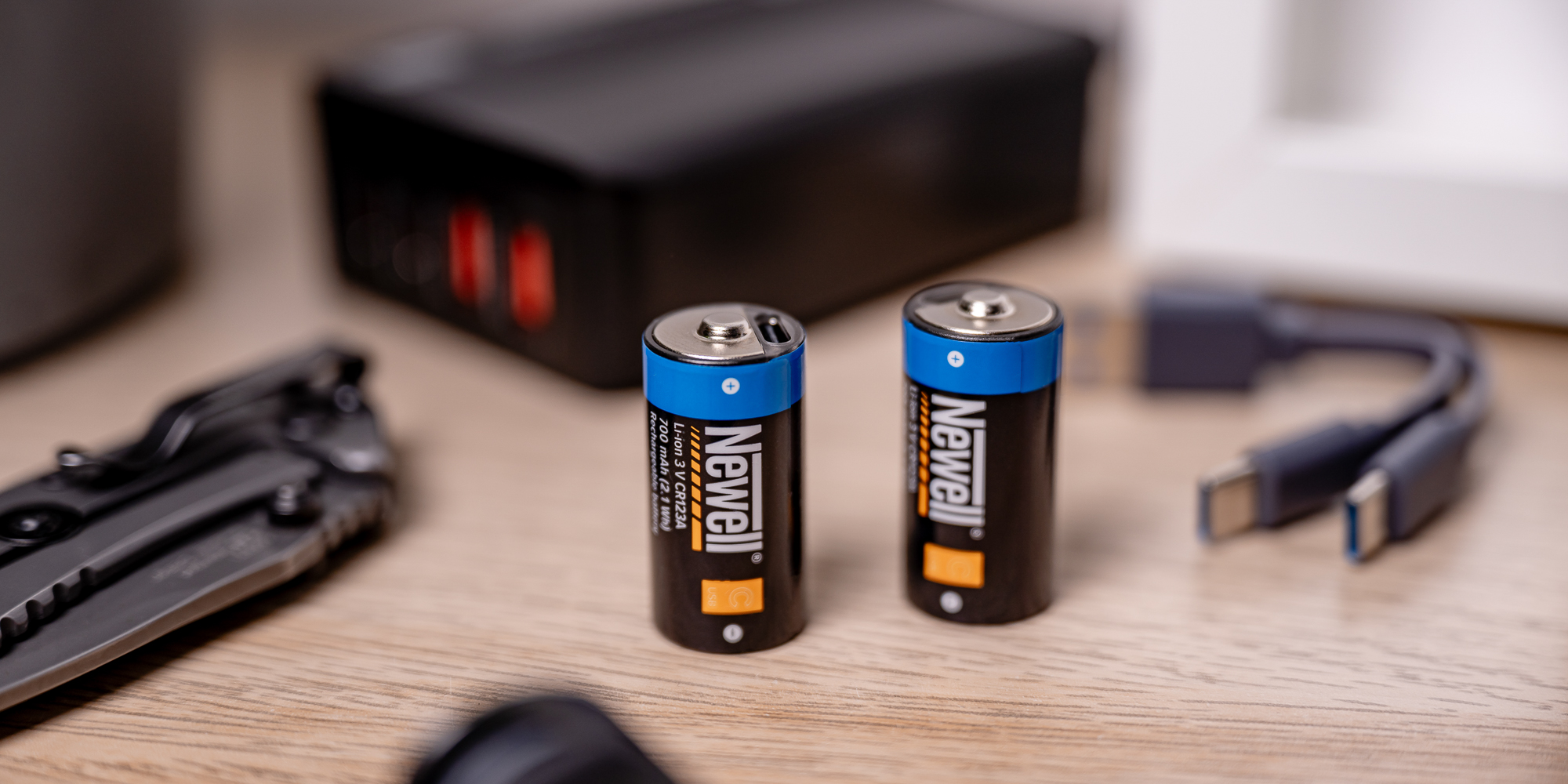 Akumulator Newell CR123A USB-C 700 mAh 2 szt. blister