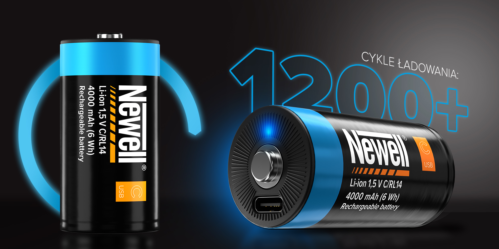 Akumulator Newell C/R14 USB-C 4000 mAh 2 szt. blister