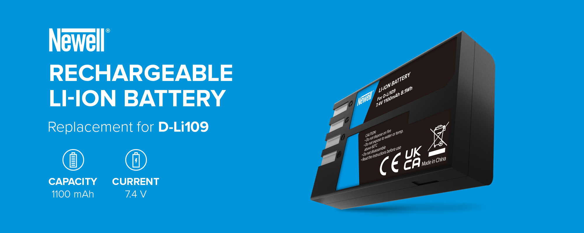 Akumulator Newell zamiennik D-Li109 do Pentax