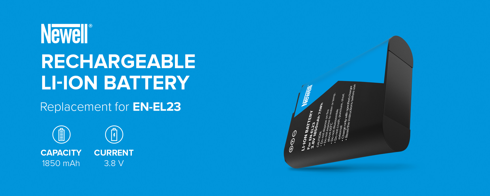 Akumulator Newell zamiennik EN-EL23 do Nikon
