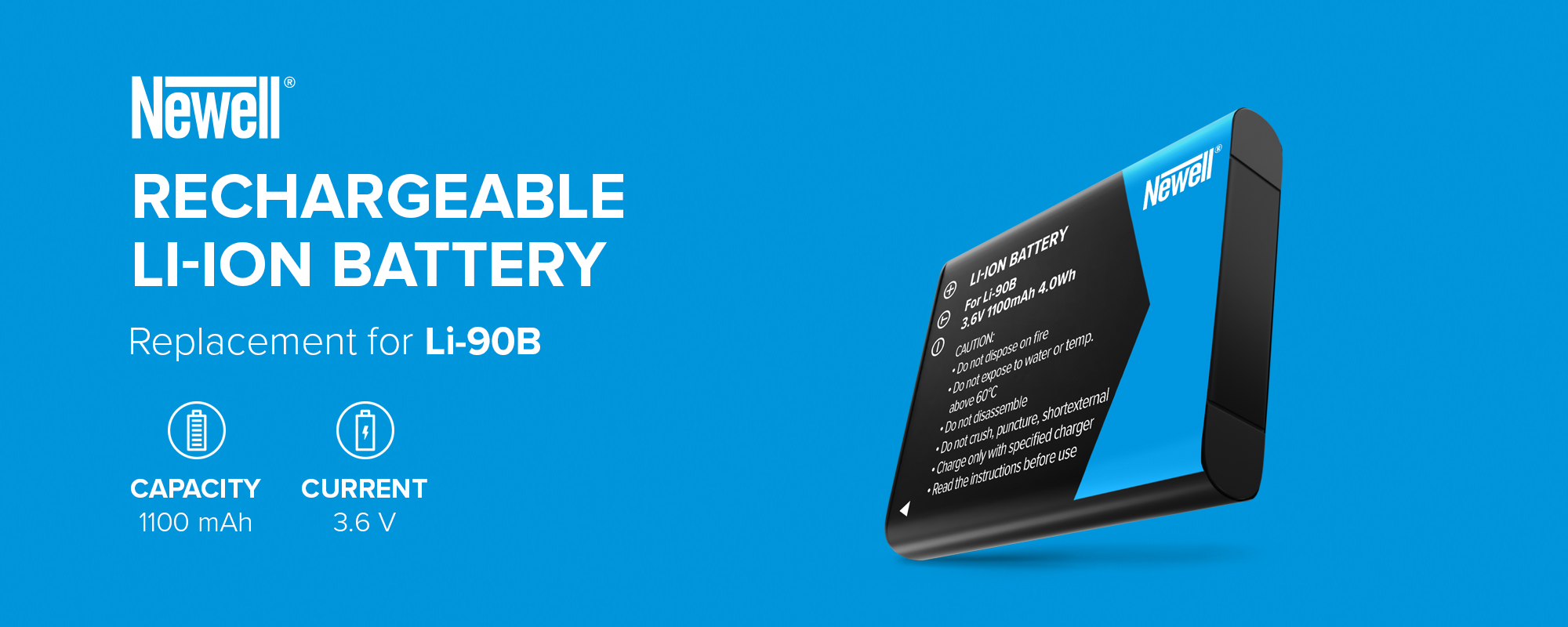 Akumulator Newell zamiennik LI-90B do Olympus