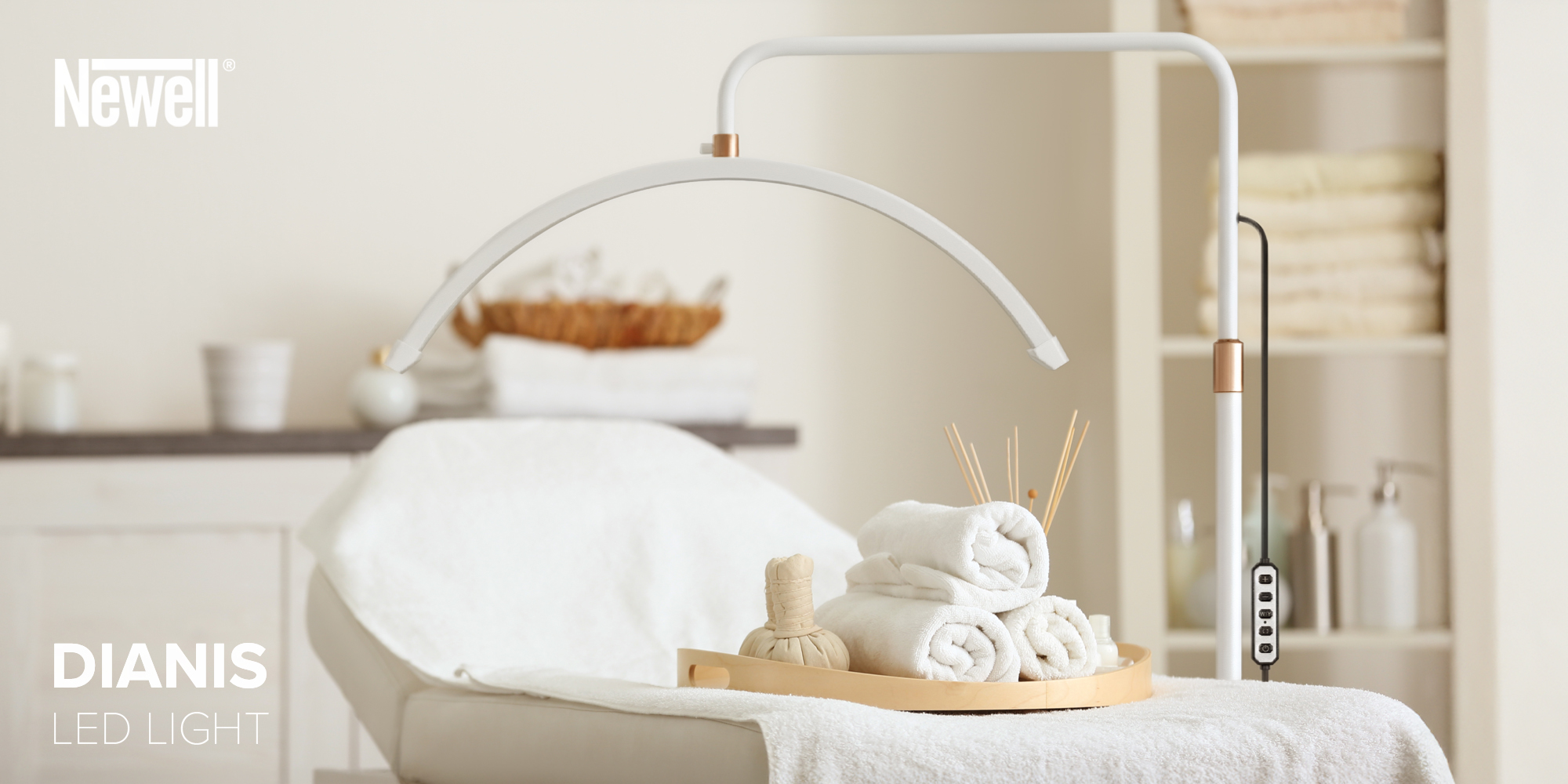 Lampa LED Newell Dianis - czarna