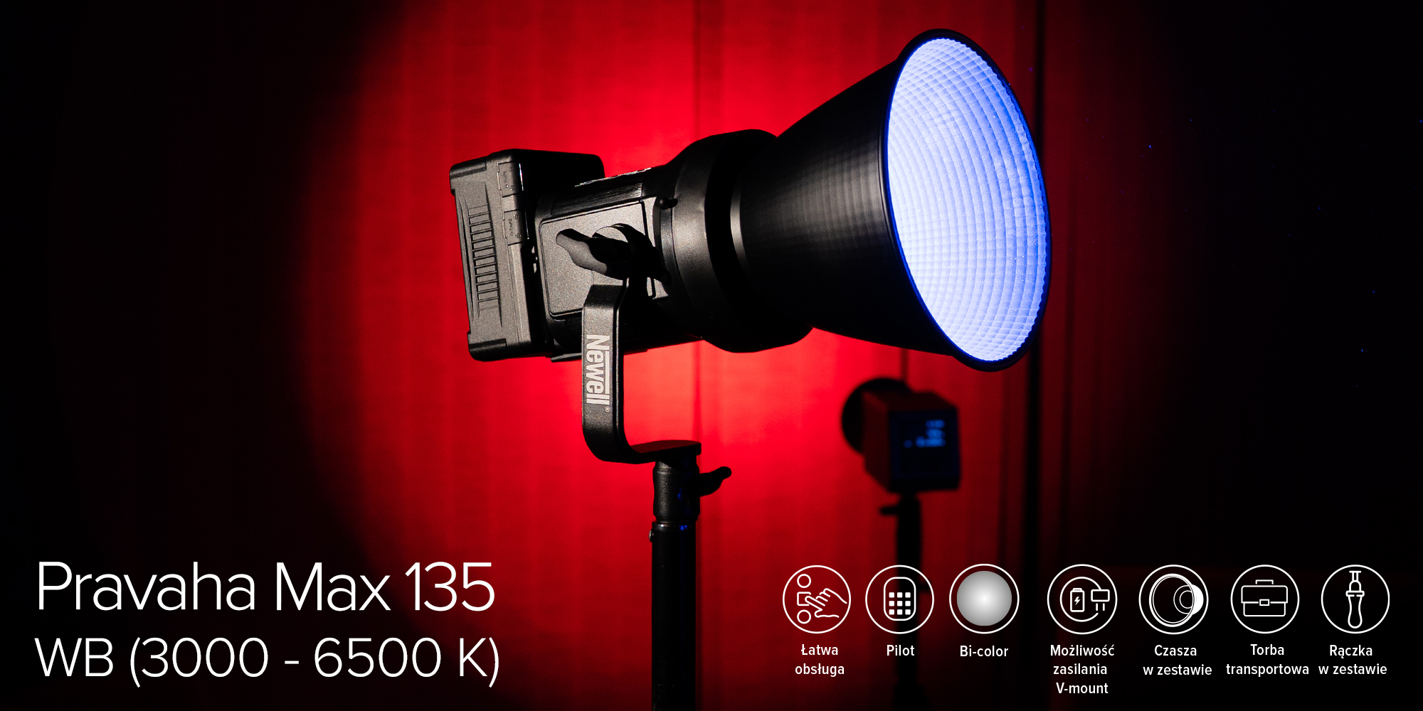 Lampa LED Newell Pravaha Max 135 WB (3000 - 6500 K)
