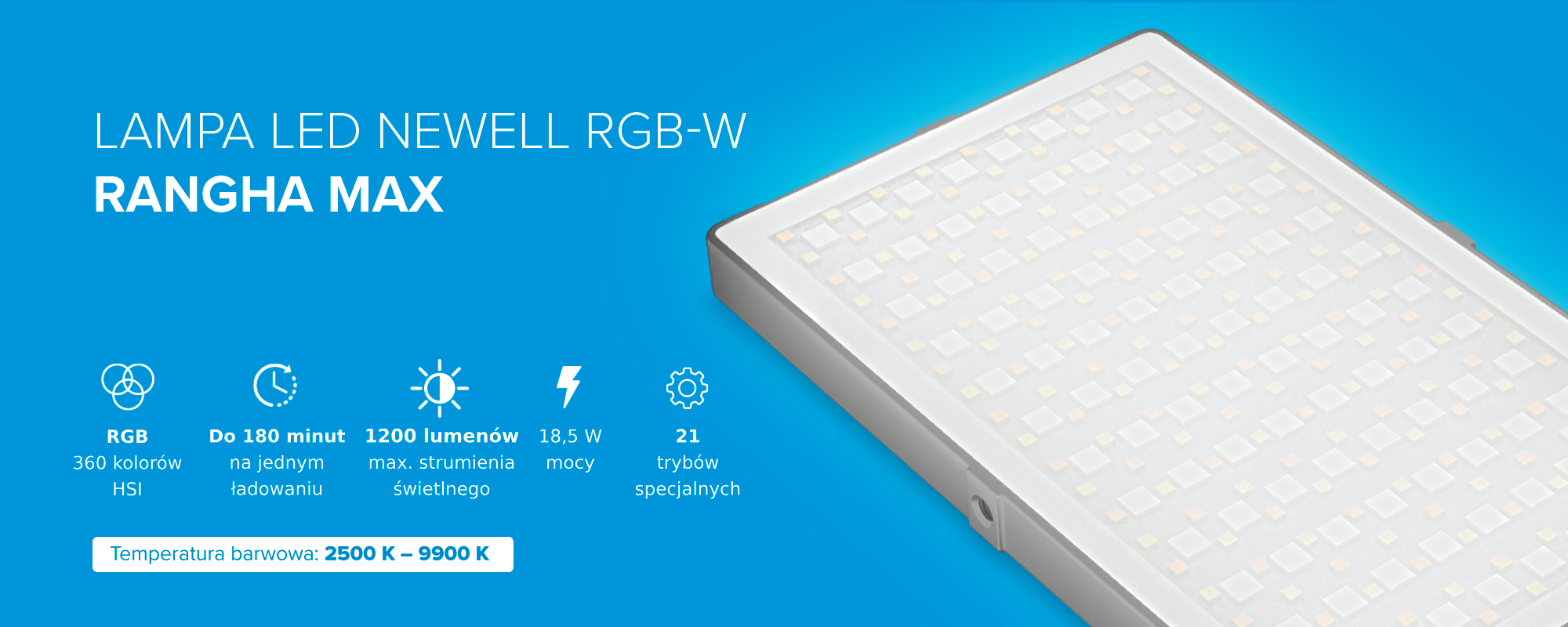 Lampa LED Newell RGB-W Rangha Max