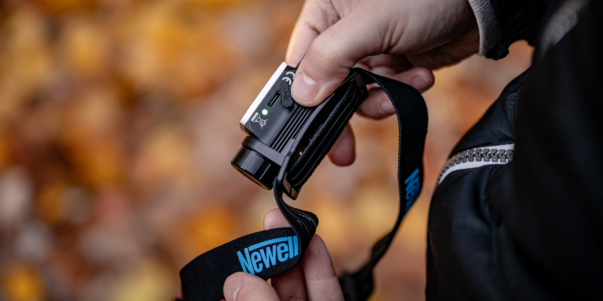 Latarka czołowa Newell HL1000COB USB-C