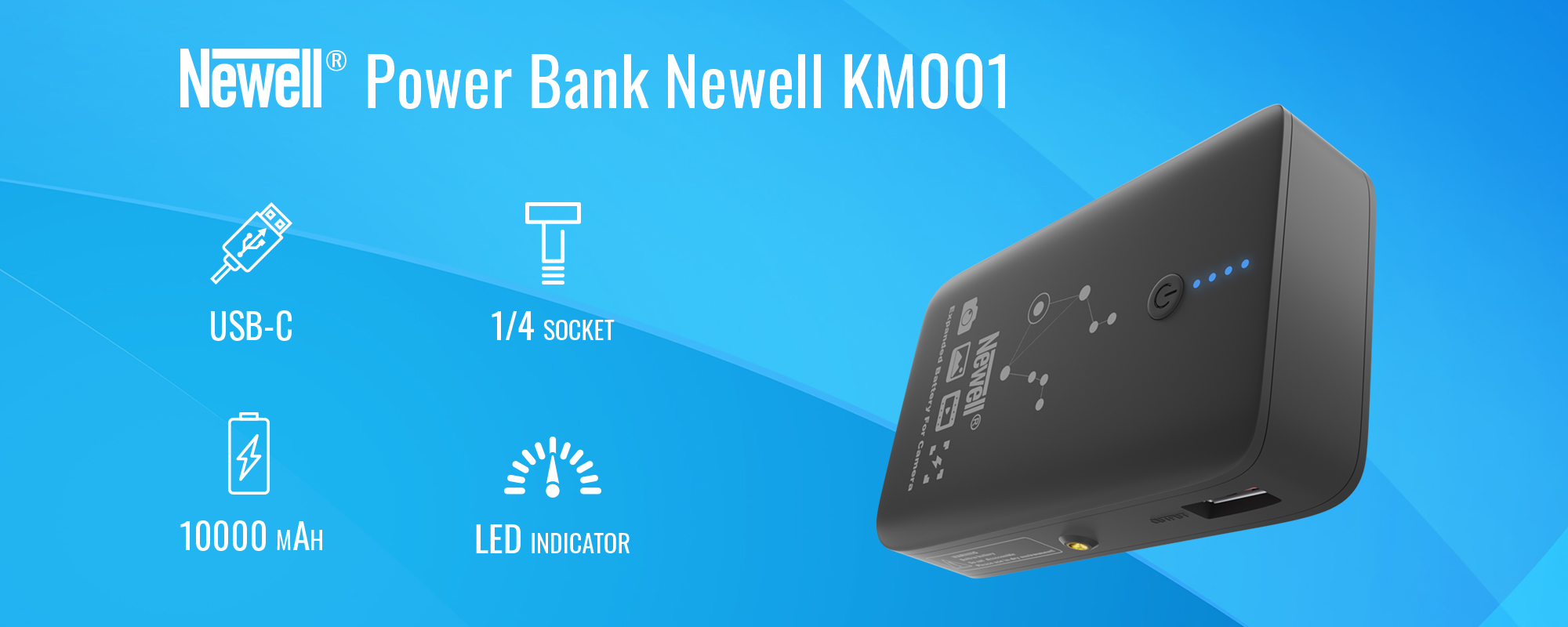 Power Bank Newell KM001 USB-C 10000 mAh