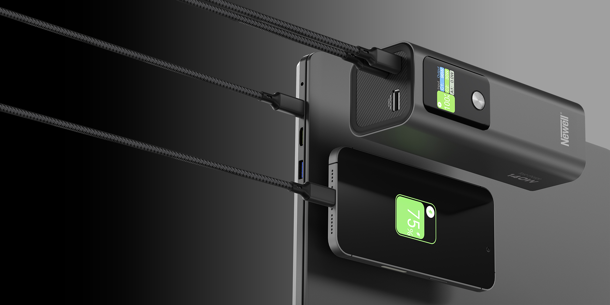 Power Bank Newell Vayu 27000 mAh PD 140 W