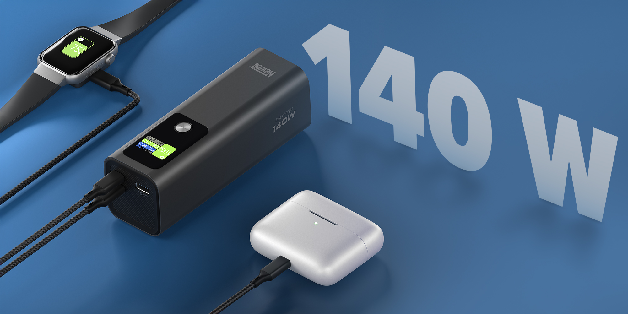 Power Bank Newell Vayu 27000 mAh PD 140 W