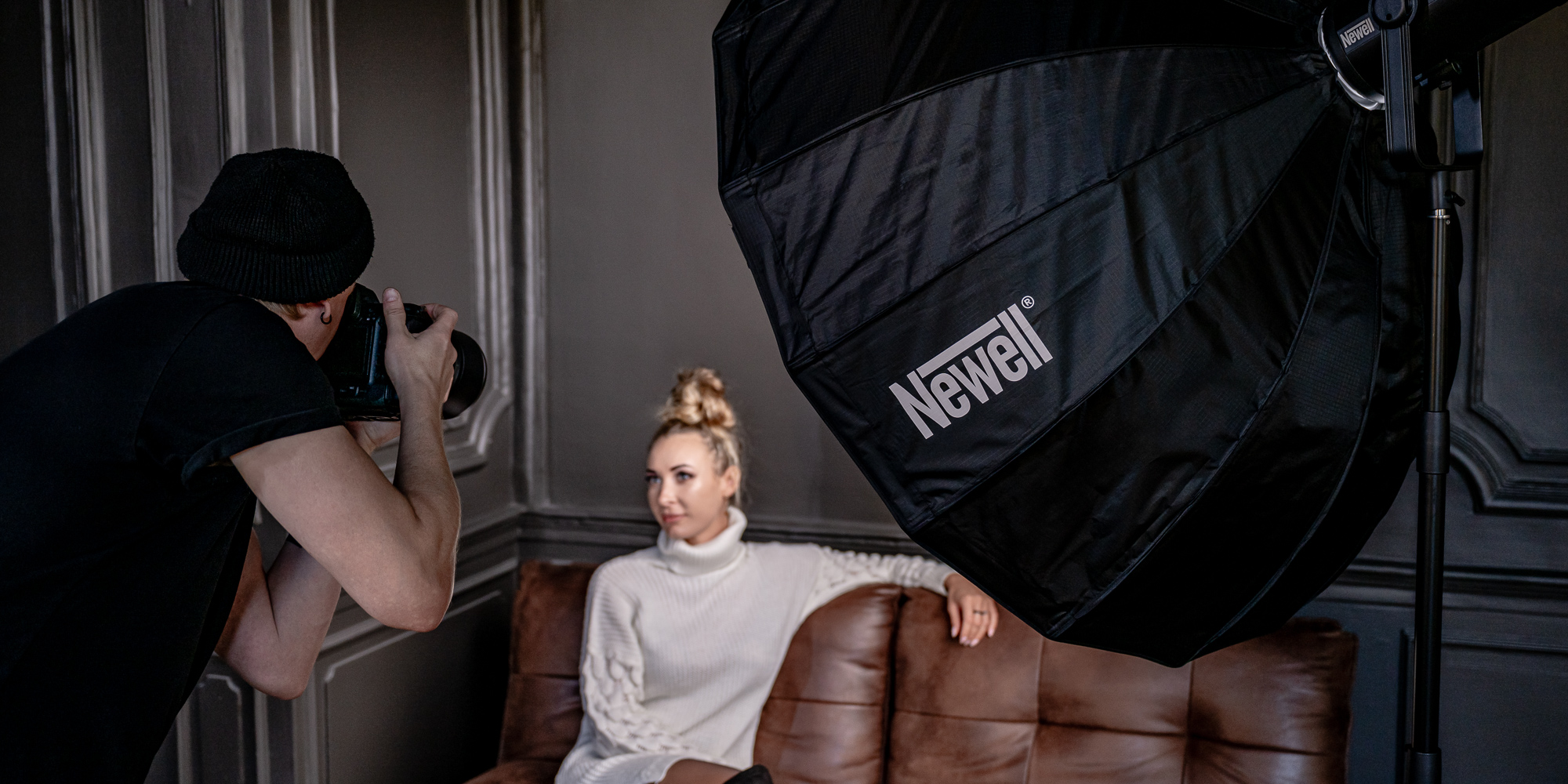 Softbox paraboliczny Newell 120 cm